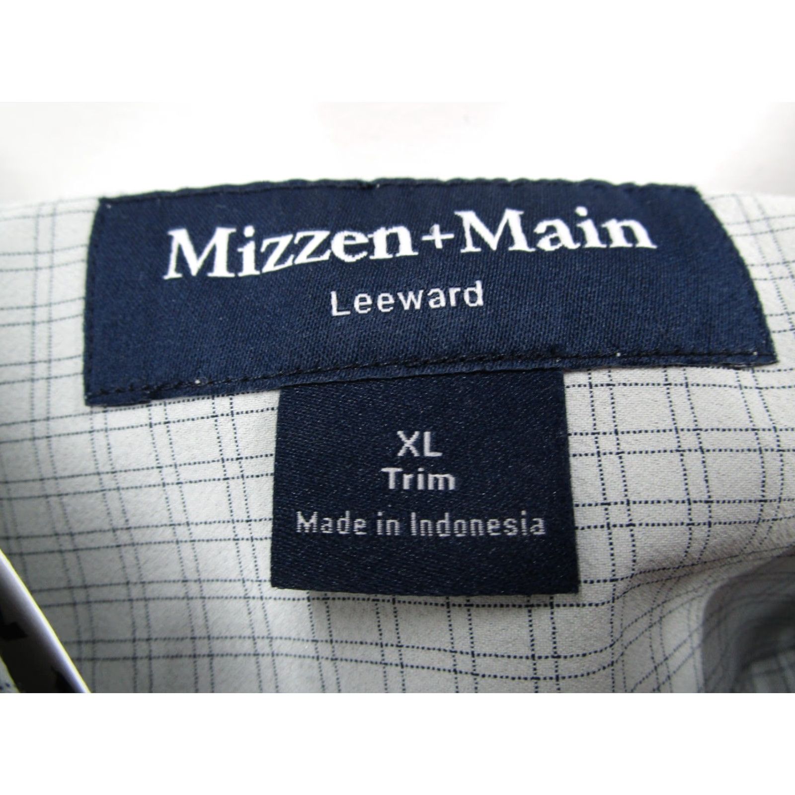 Mizzen+Main Mizzen+Main Leeward Shirt Mens XL Gray Plaid Trim Fit Long Sleeve Performance Shirt Size US XL / EU 56 / 4 - 2 Thumbnail