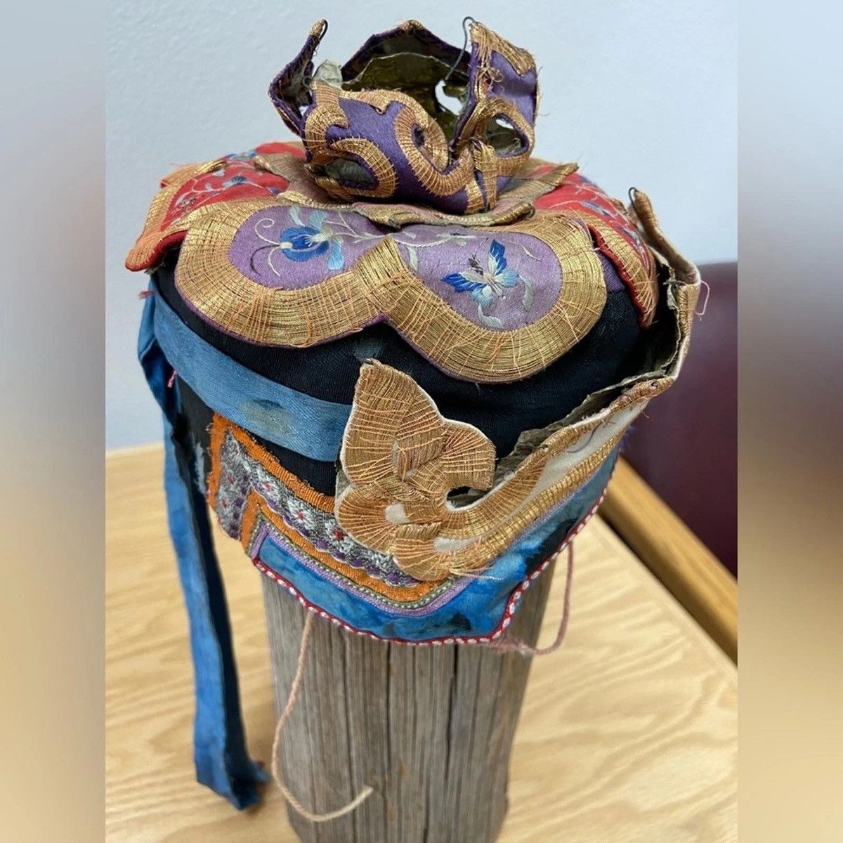 Other Chinese Children’s Embroidered Hat Vintage Size ONE SIZE - 3 Thumbnail