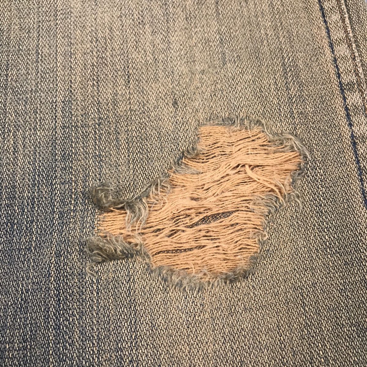 Japanese Brand × Wrangler FLARE DENIM RUSTY DISTRESSED WRANGLER EYELET DENIM PANTS Size US 28 / EU 44 - 3 Thumbnail