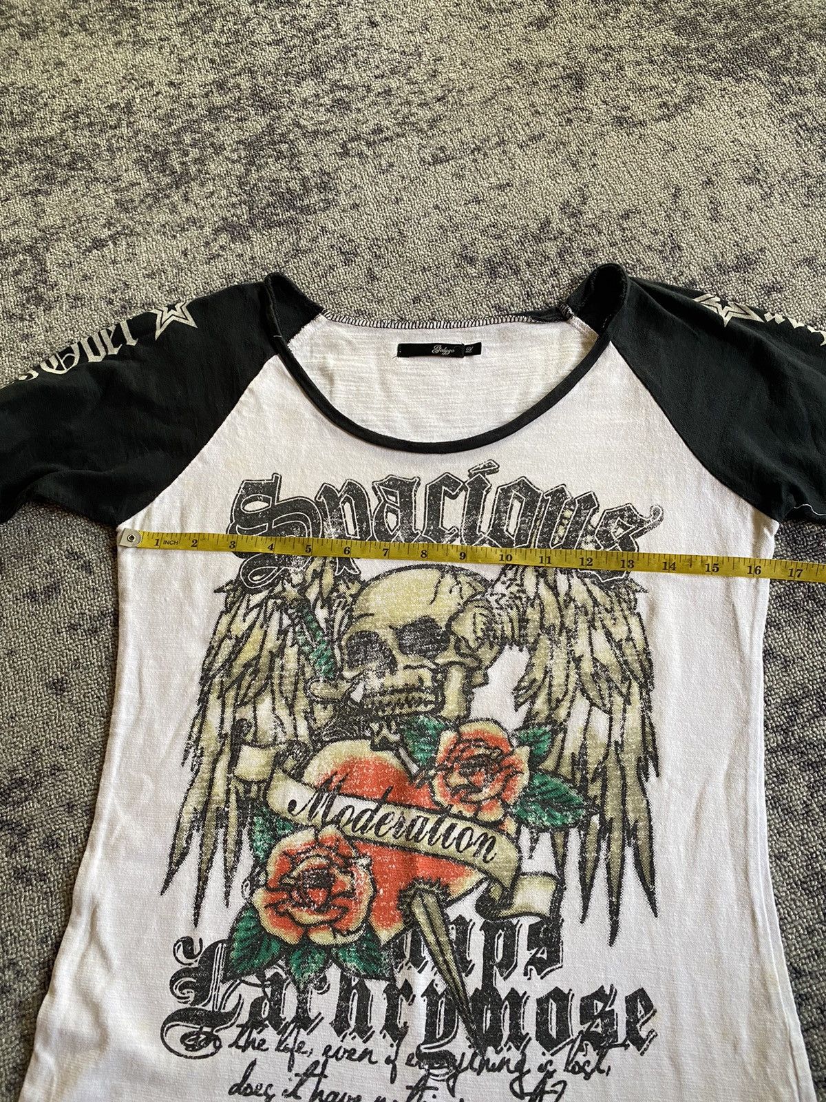 Hysteric Glamour × If Six Was Nine × Japanese Brand Y2k Salyge skull rose ifsixwasnine longsleeve Size US M / EU 48-50 / 2 - 10 Thumbnail