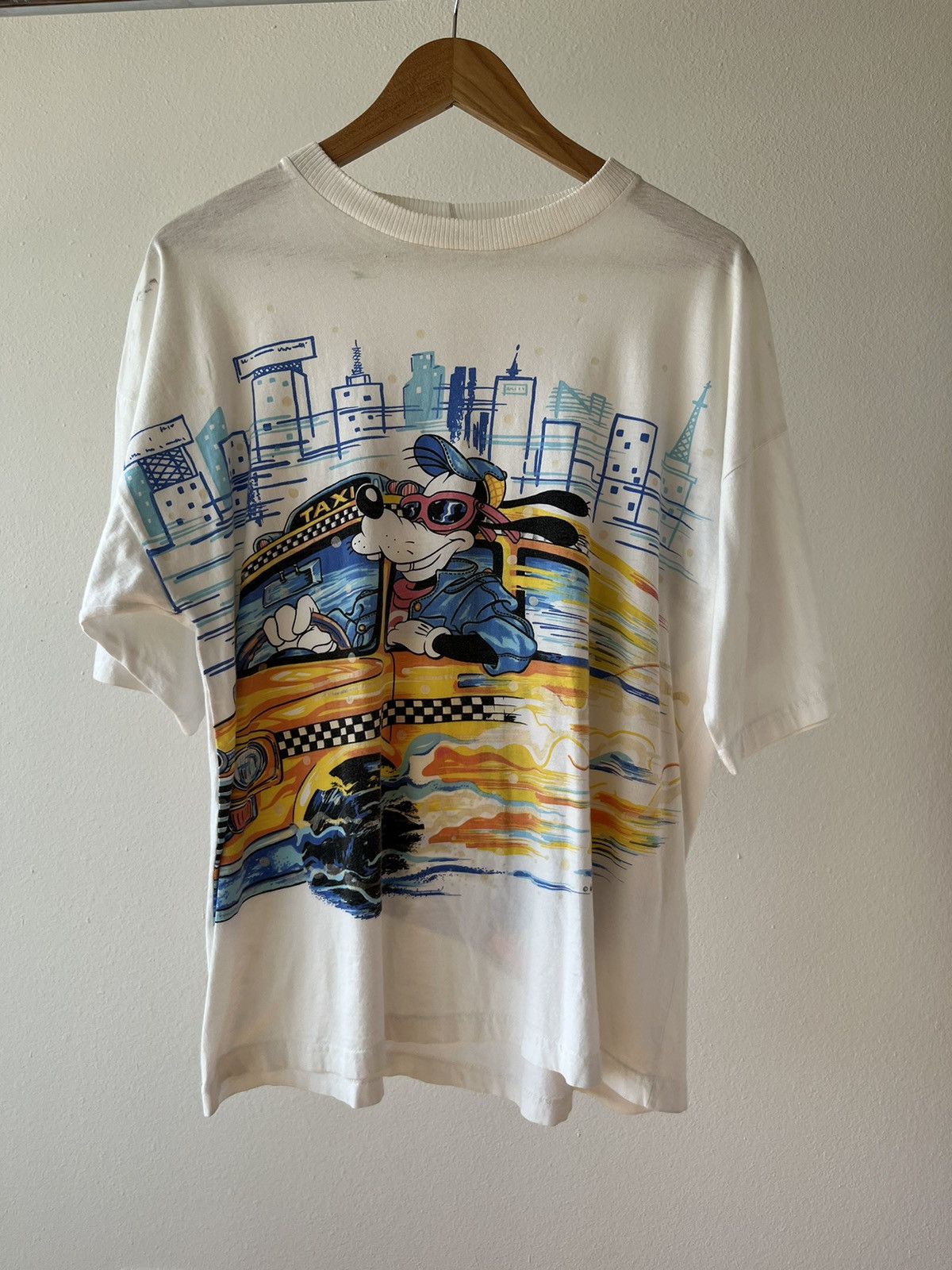 Vintage Goofy Taxi Driver New York Single Stitch Size US L / EU 52-54 / 3 - 5 Thumbnail