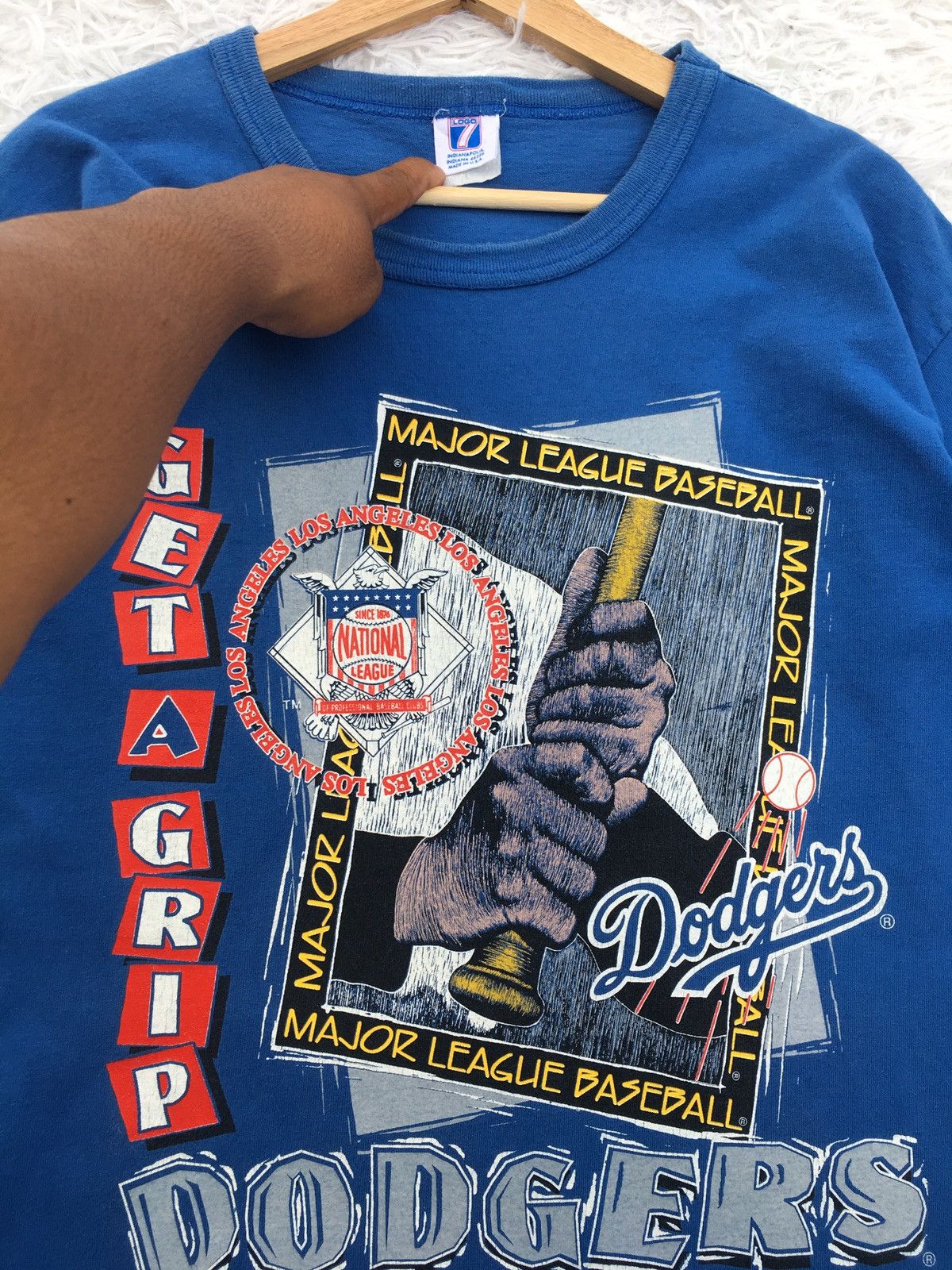MLB Rare Vintage MLB LA Dodgers National League Tshirt Size US L / EU 52-54 / 3 - 7 Thumbnail
