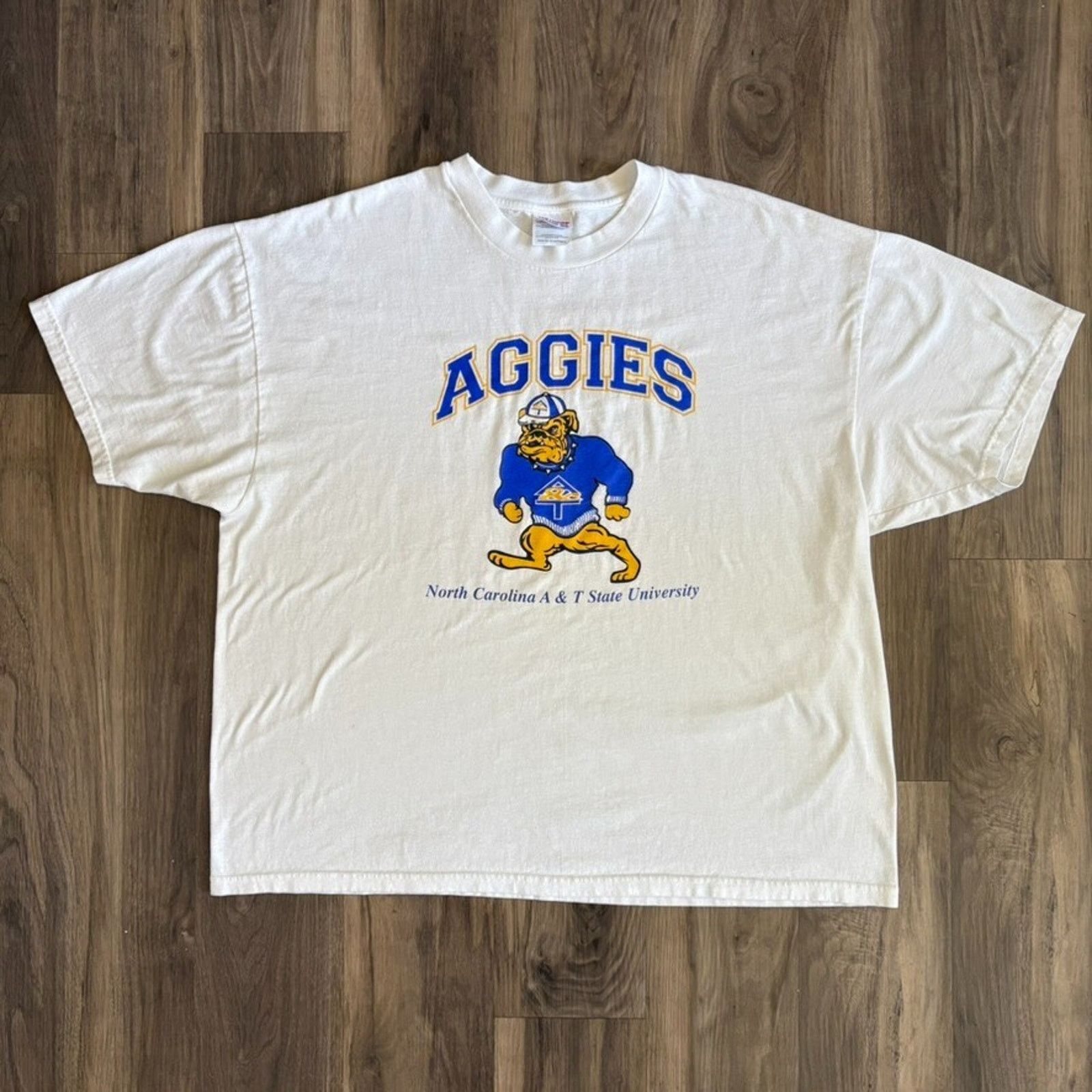 Vintage Vintage NC A&T HBCU T-Shirt Men's Size 2XL White STEM Size US XXL / EU 58 / 5 - 2 Thumbnail