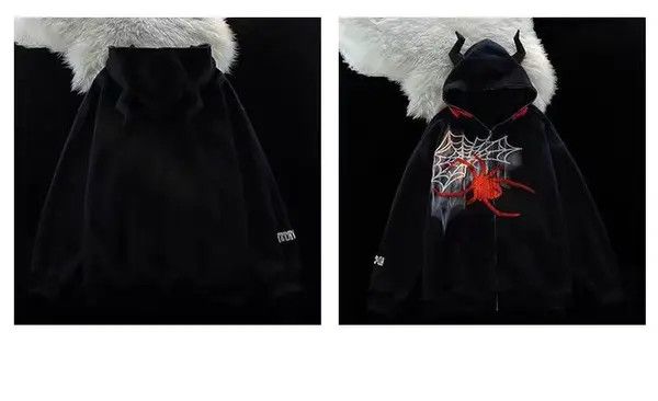 VIBE Hip Hop Spider Print Hooded Sweatshirt Jacket Size US M / EU 48-50 / 2 - 4 Thumbnail