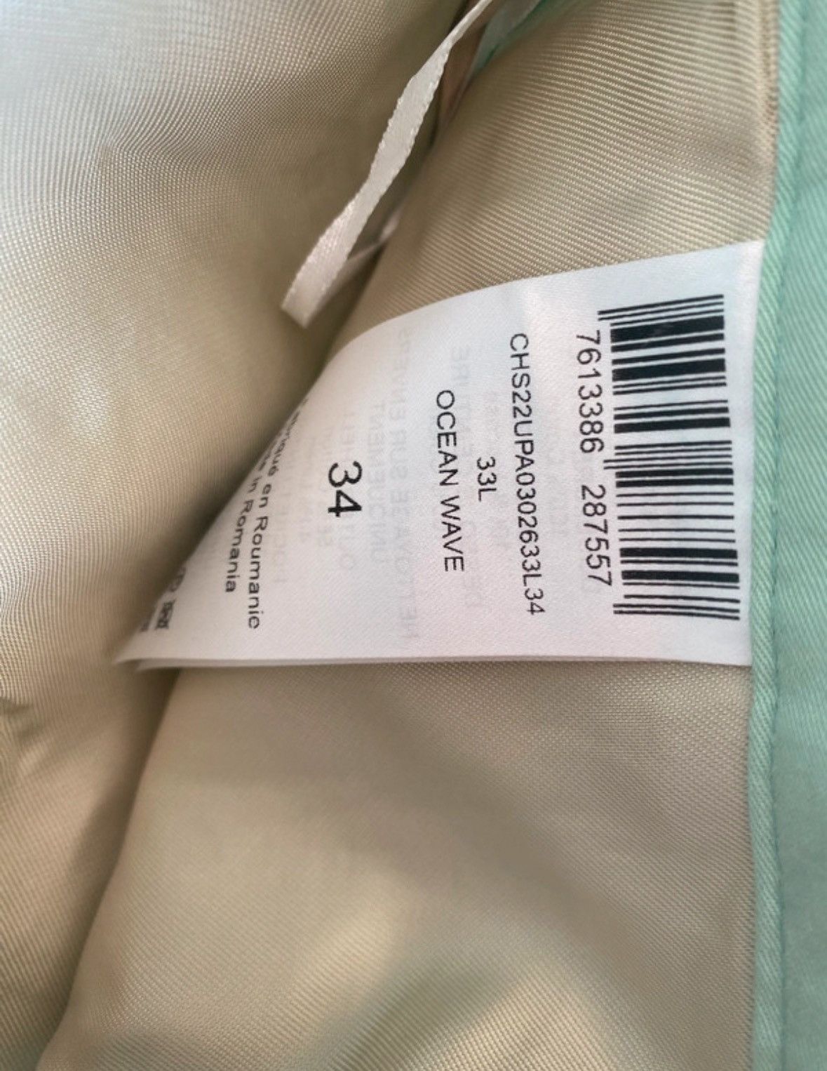 See by Chloe Brand New See by Chloé Ocean Blue Straight Pleated Trousers Size 25" / US 0 / IT 36 - 5 Thumbnail