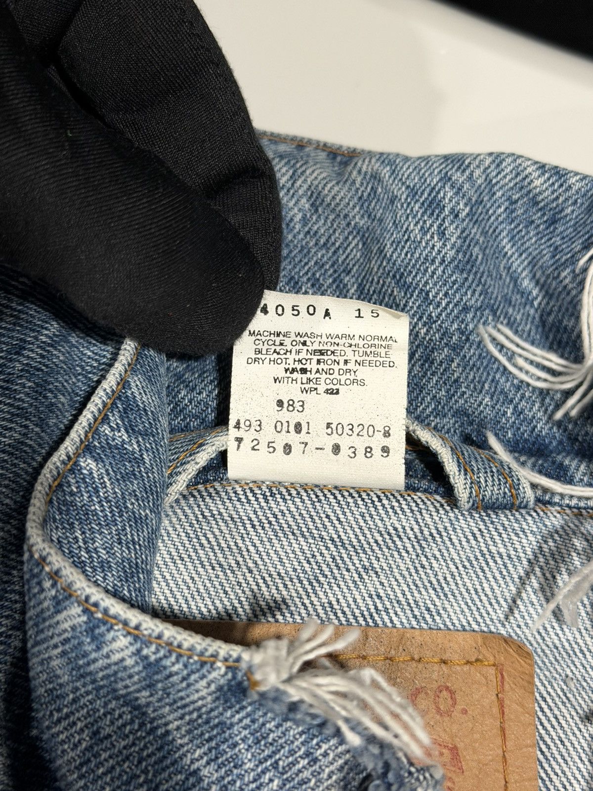 Vintage 1990s Vintage Levi’s Art Punk Grunge Distressed Jacket XXL Size US XXL / EU 58 / 5 - 18 Thumbnail