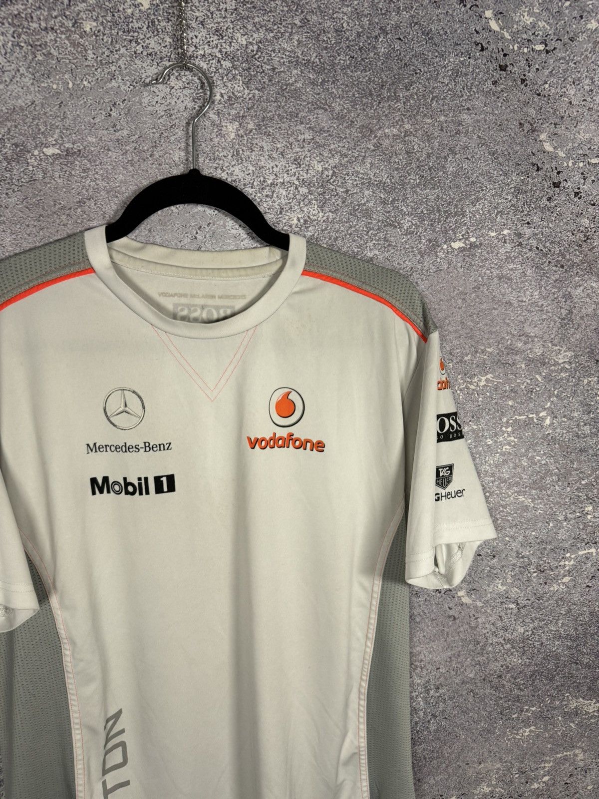 Hugo Boss × Mercedes-Benz × Vintage Vintage Mercedes Benz Vodafone Racing Team Jersey Size US L / EU 52-54 / 3 - 3 Thumbnail