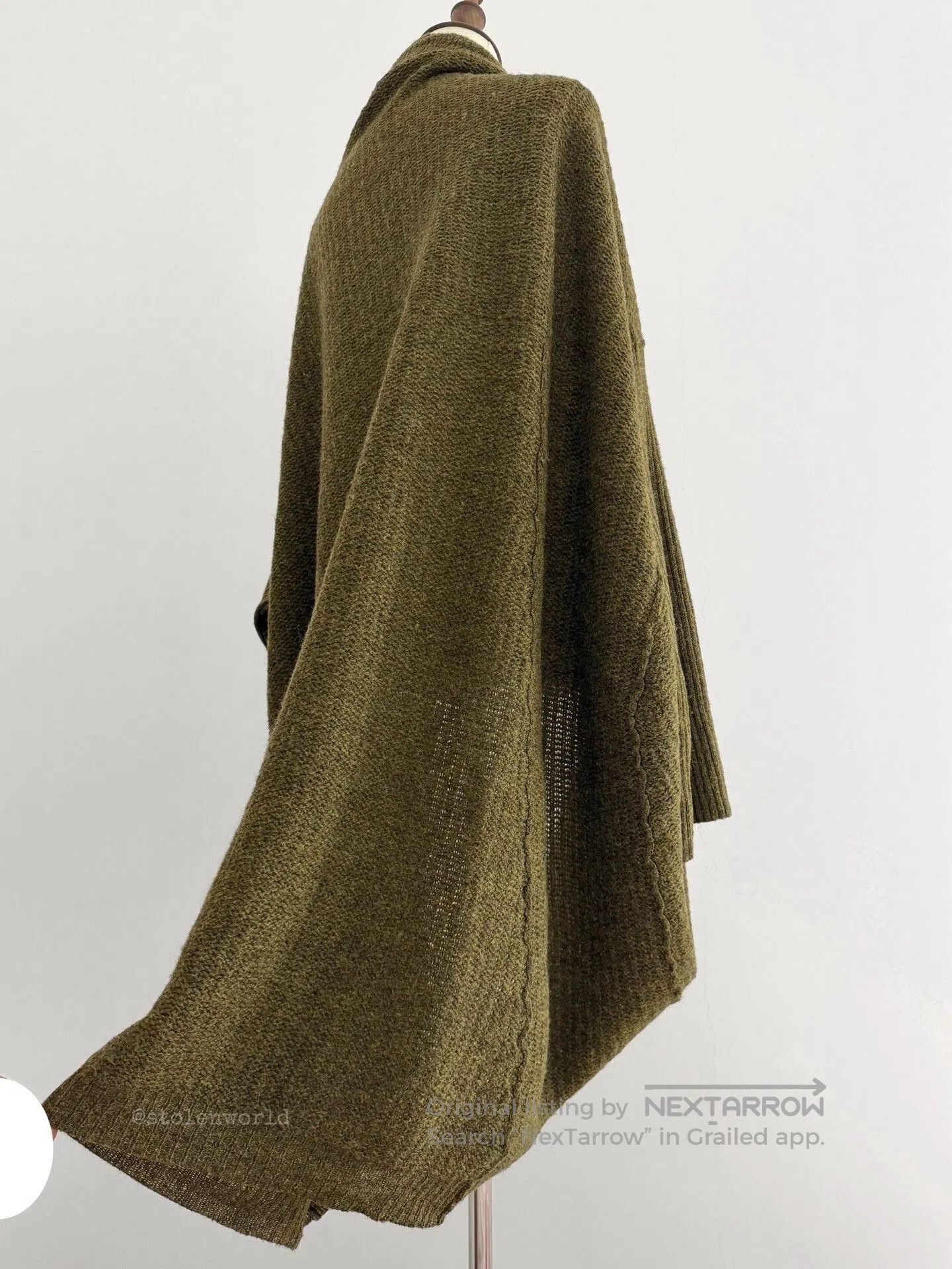 Y's green knitted wool cardigan by Y's. Size M / US 6-8 / IT 42-44 - 6 Thumbnail