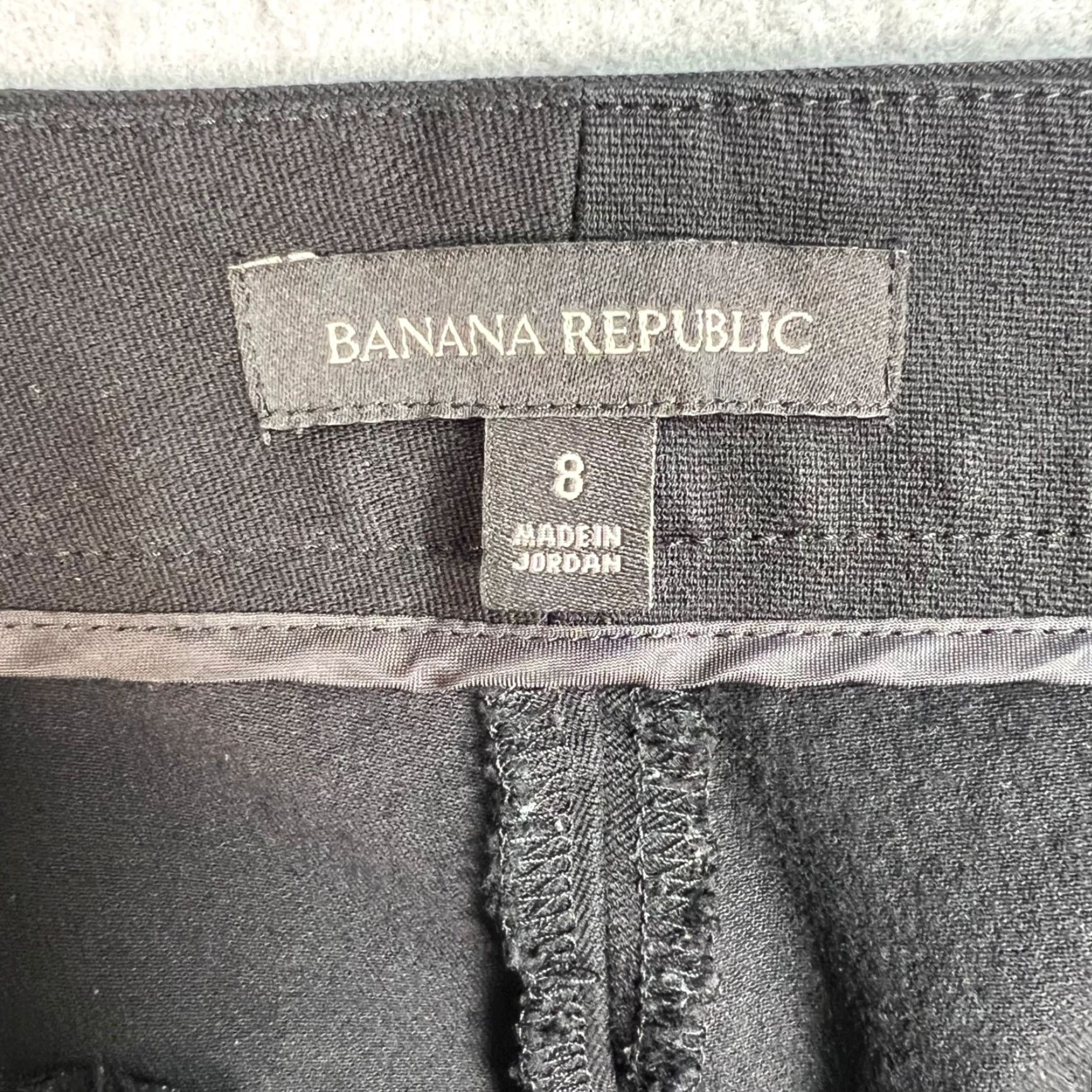 Banana Republic Banana Republic Pants Womens 8 Black Flare Leg Cotton Blend Dress Pants Size 30" / US 8 / IT 44 - 3 Thumbnail