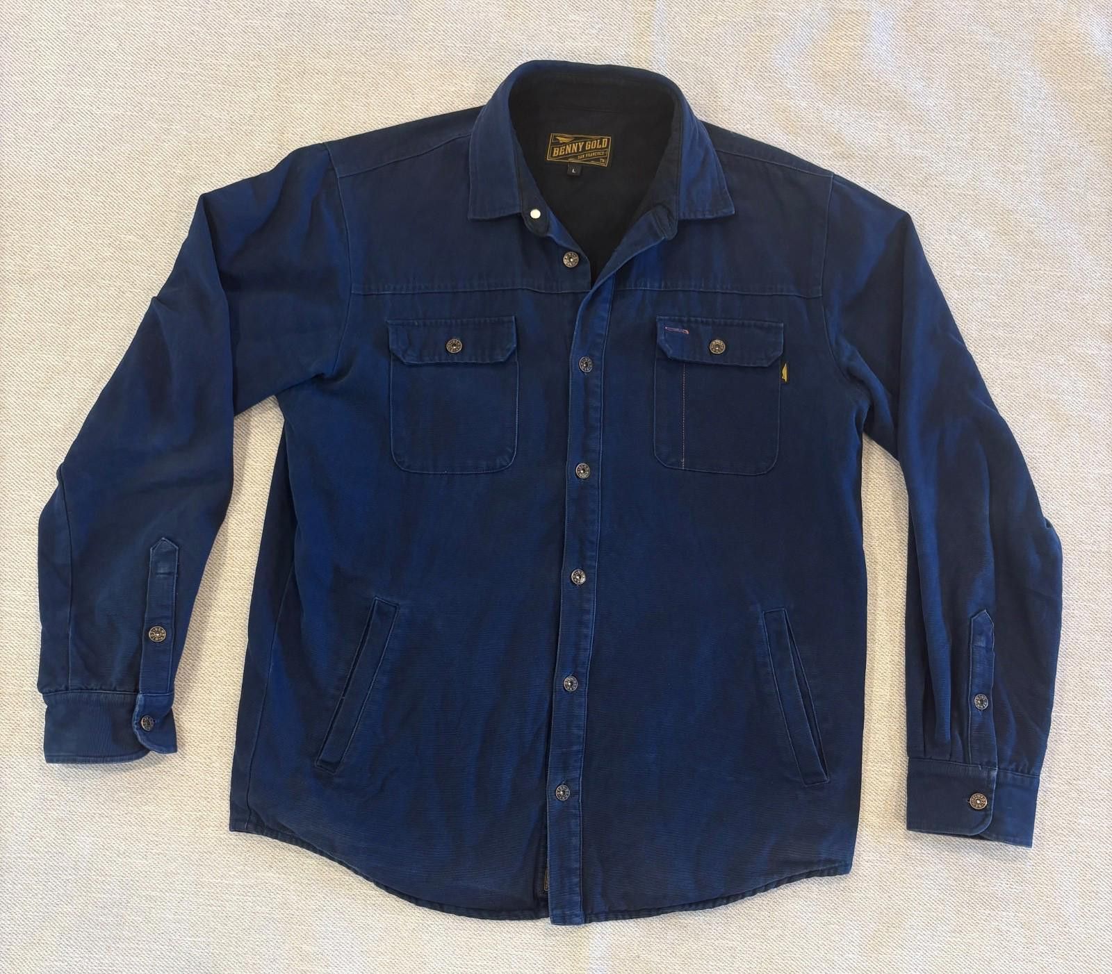 Benny Gold Benny Gold San Francisco Canvas Jacket Navy Blue Size Large Size US L / EU 52-54 / 3 - 1 Thumbnail