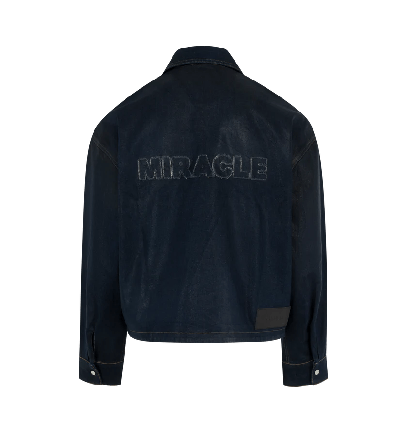 Nahmias o1h1sh11224 Waxed Denim Miracle Jacket in Light Wash Size US L / EU 52-54 / 3 - 4 Thumbnail