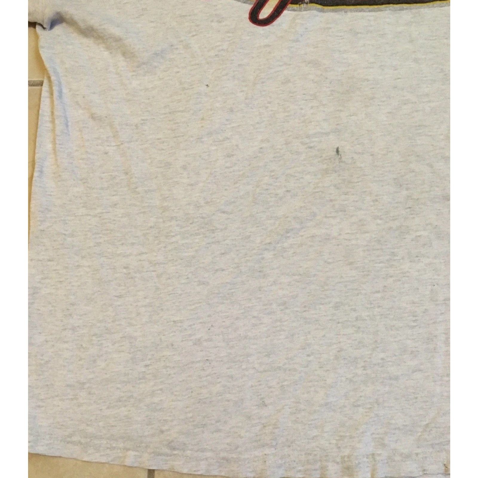 Thrasher Vtg 90s Team Apache Racing Thrashed Faded Shirt XL Grunge Flame Biker Skate Y2K Shirt Men's XL Gray Harley Vintage 90s Grunge Thrashed Thrashed Shirt Size US XL / EU 56 / 4 - 7 Thumbnail