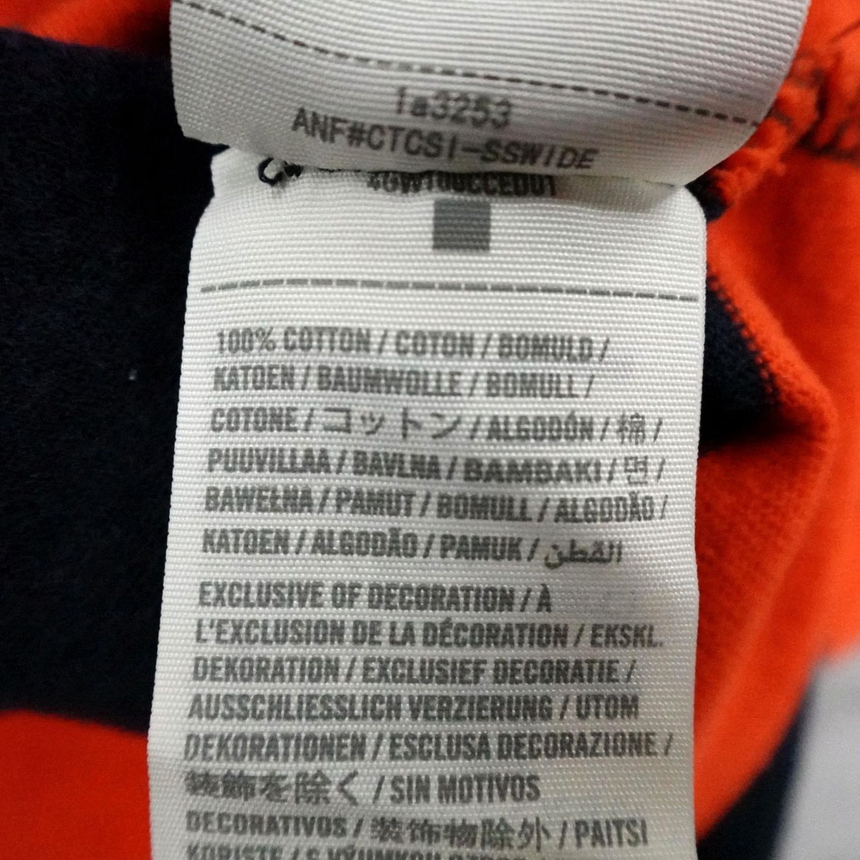 Abercrombie & Fitch Abercrombie & Fitch Sweater Mens Large Blue Orange Stripes Pullover Muscle Y2K Size US L / EU 52-54 / 3 - 4 Thumbnail