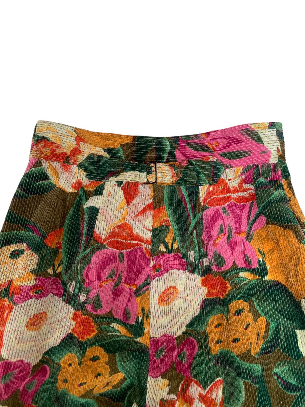 Designer × Kenzo Vintage kenzo paris flower corduroy pants Size 28" / US 6 / IT 42 - 2 Thumbnail
