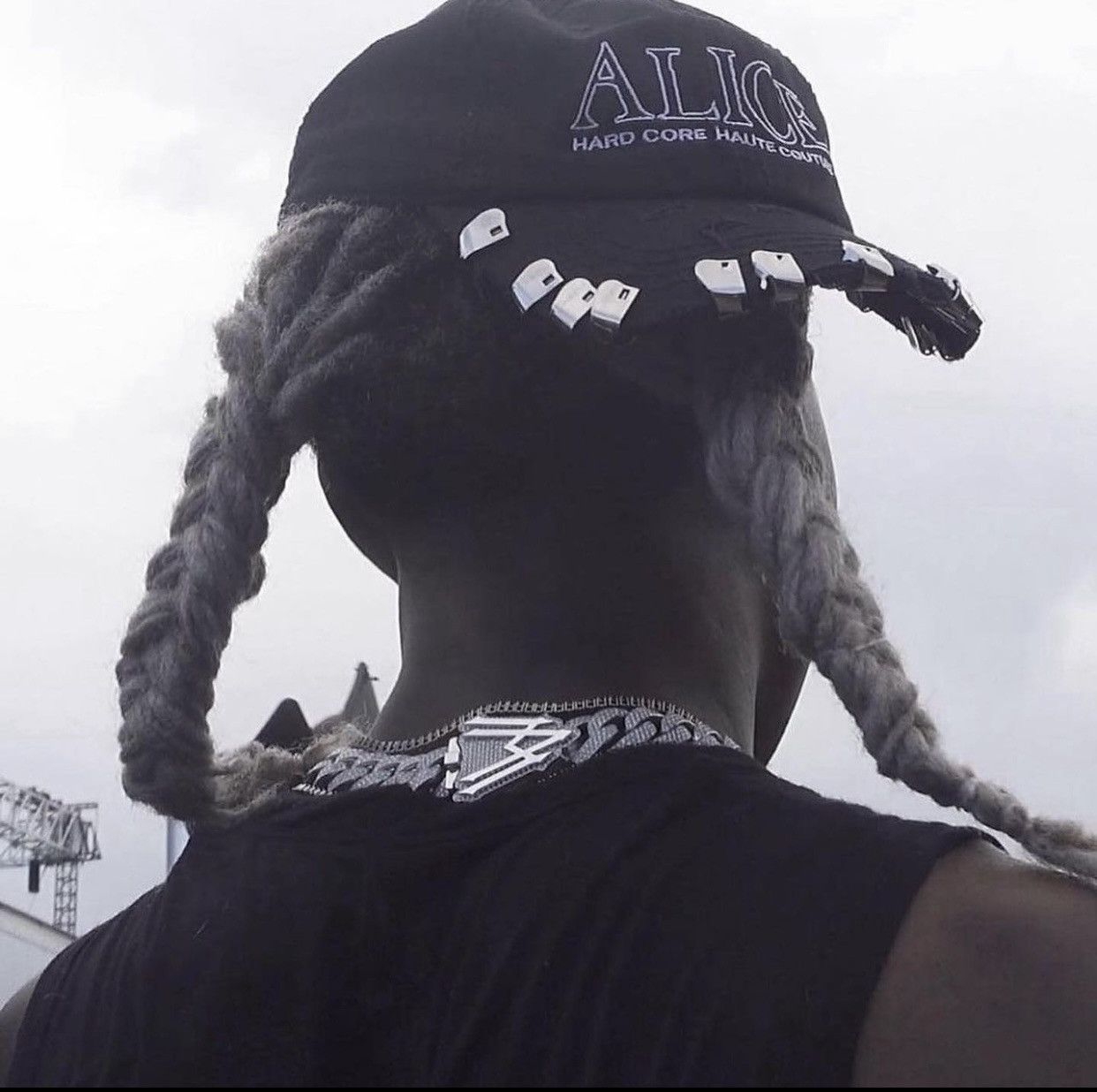 ALICE HARDCORE HAUTE COUTURE キャップ 黒 Alice Hollywood Alice Hollywood Hard Core Haute Couture