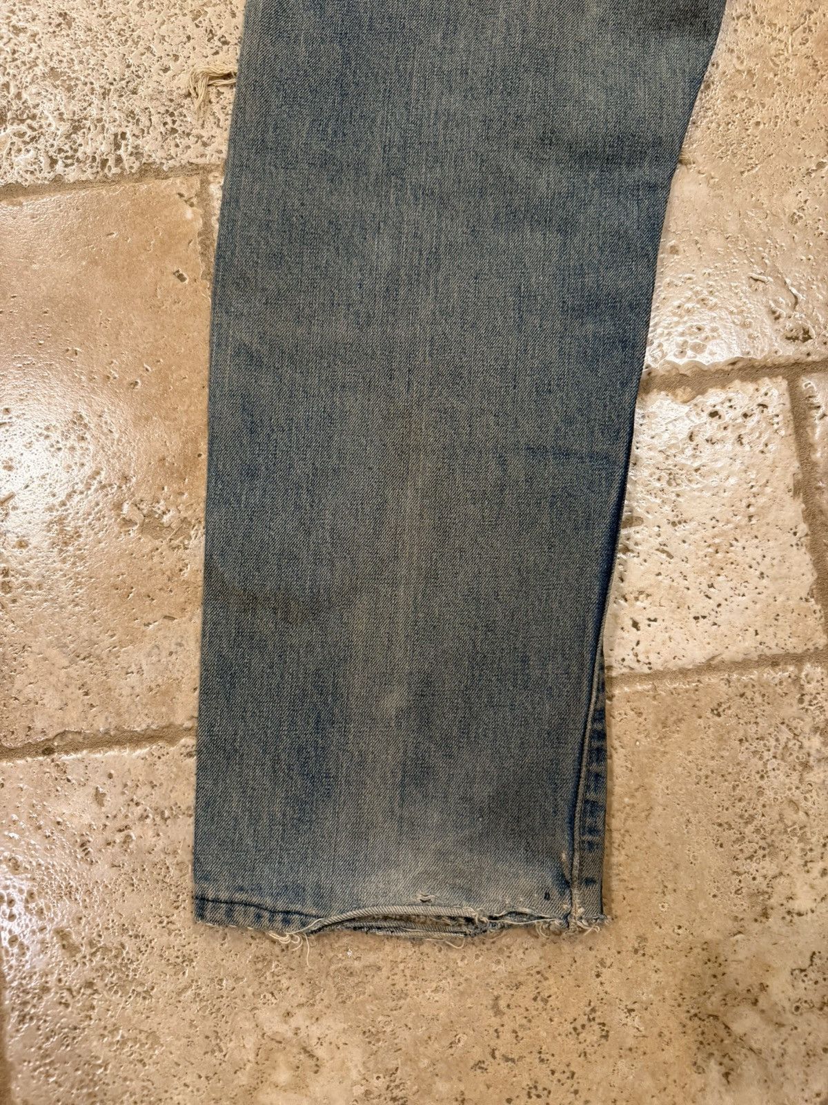 Levi's Vintage Clothing Vintage Levi’s 60’s-70’s Thrashed Blue Wash Denim Jeans Size 36 - 10 Thumbnail