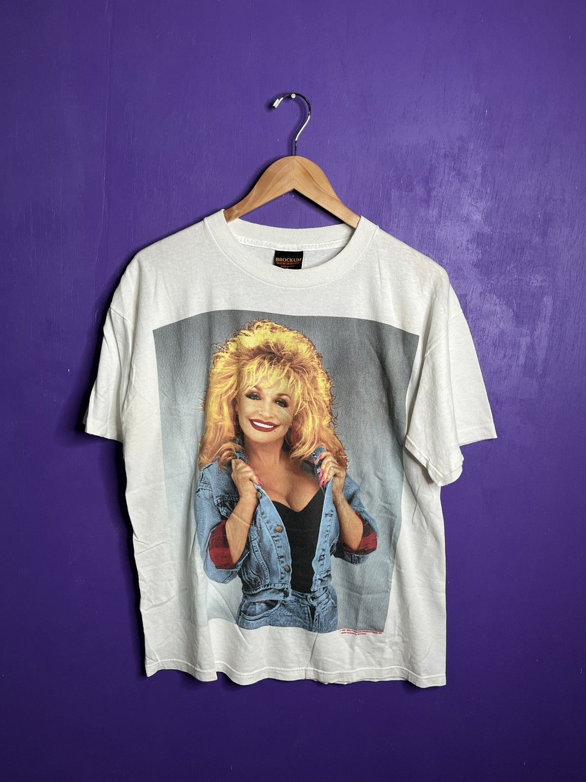 image of Made In USA x Tour Tee Vintage 1993 Dolly Parton Picture Tour T-Shirt in White, Men's (Size Large)