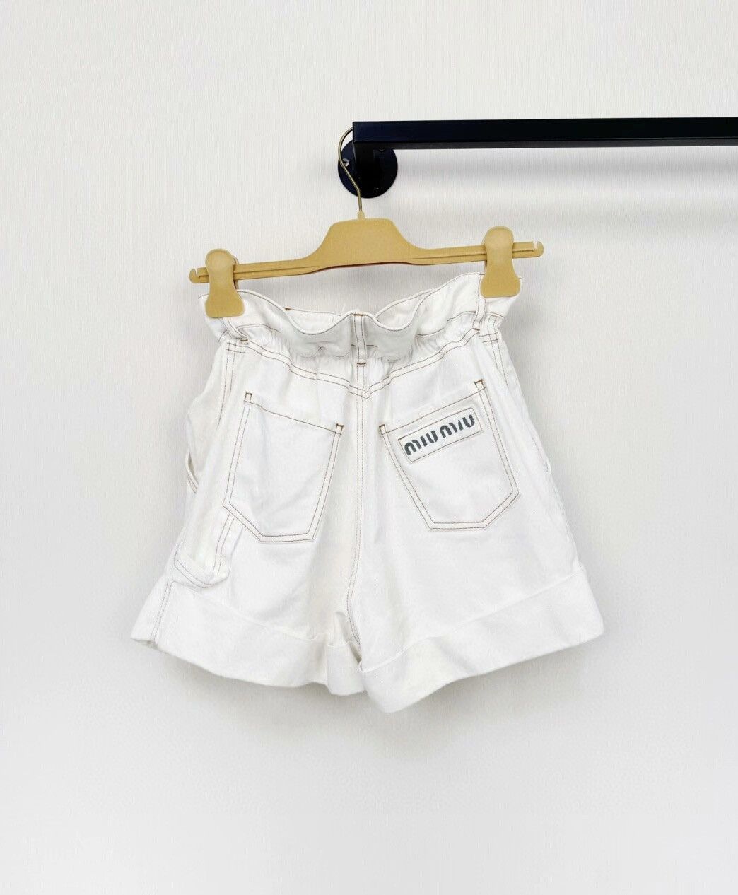 Miu Miu Miumiu denim shorts Size 36" / US 14 / IT 50 - 2 Thumbnail