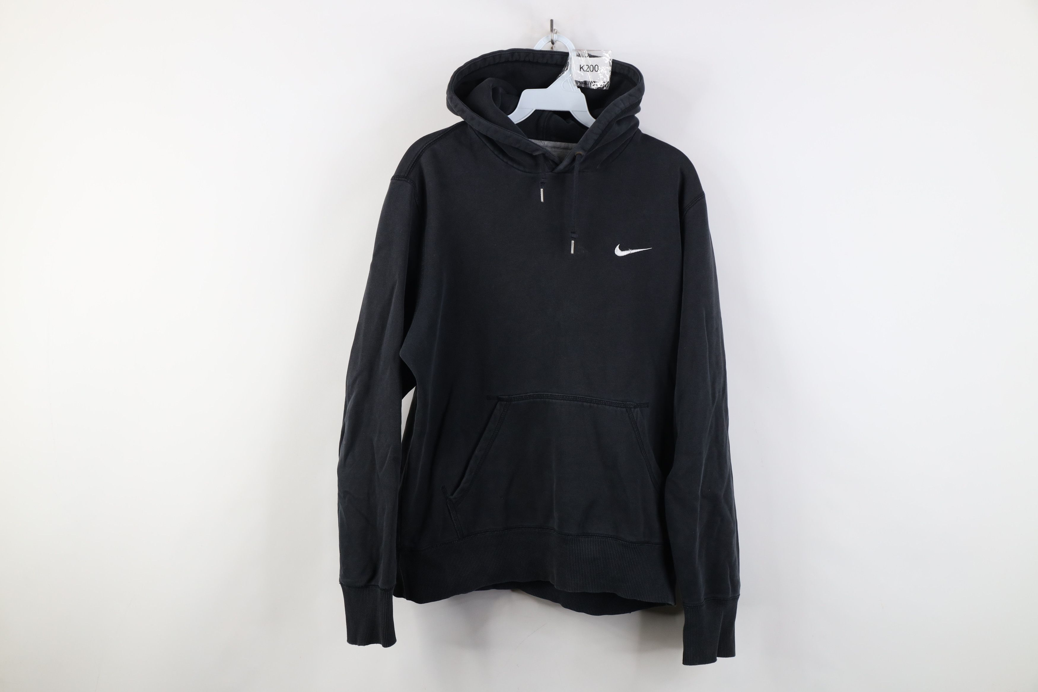 Nike Vintage Y2K Nike Scott Mini Swoosh Hoodie Sweatshirt Black Size US M / EU 48-50 / 2 - 1 Thumbnail