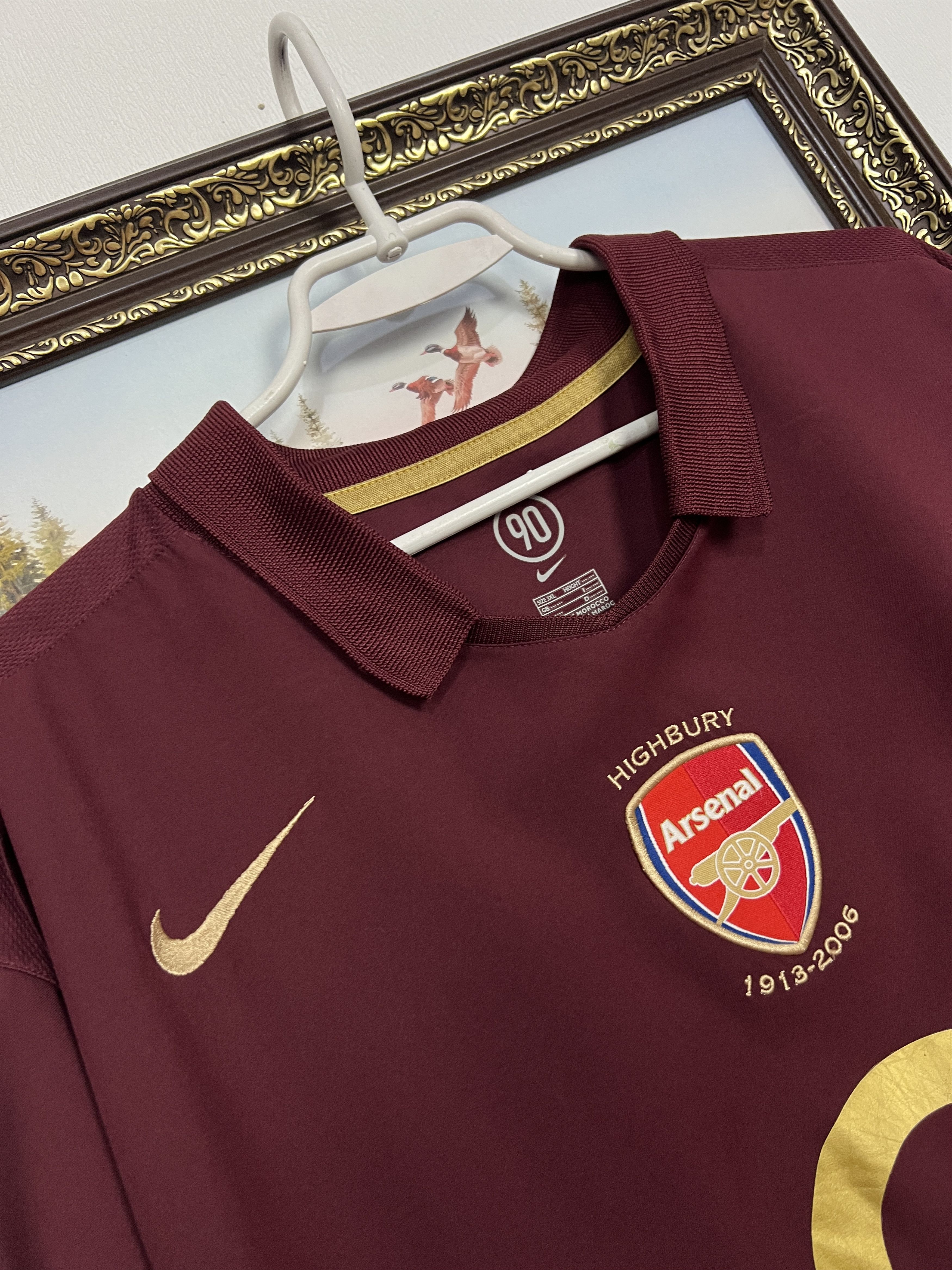 Nike Arsenal football shirt Soccer Jersey Trikot Highbury 3XL Size US XXL / EU 58 / 5 - 5 Thumbnail