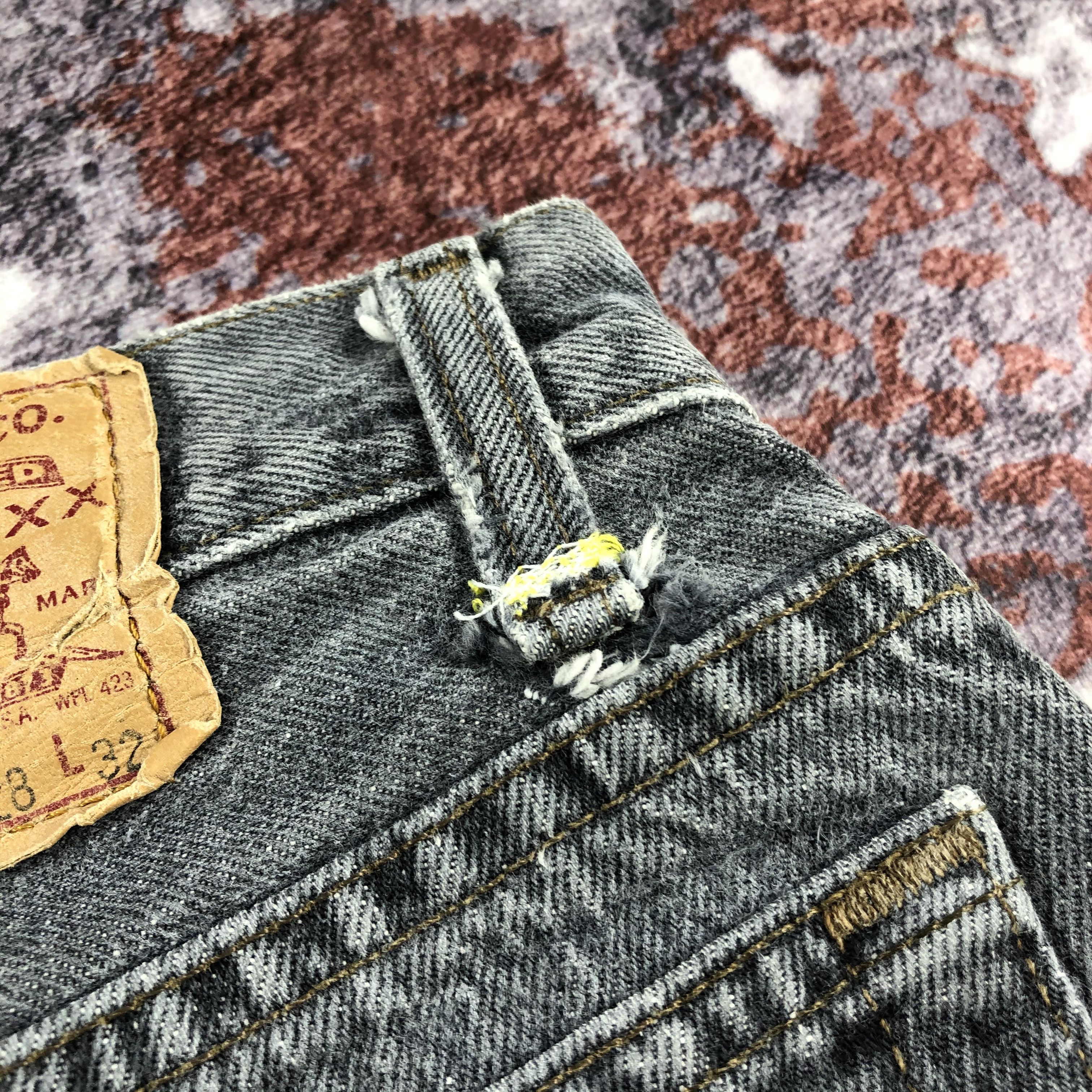 Levi's Vintage 90s Ash Gray Levis 501 Jeans-JM2379 Size US 28 / EU 44 - 9 Thumbnail