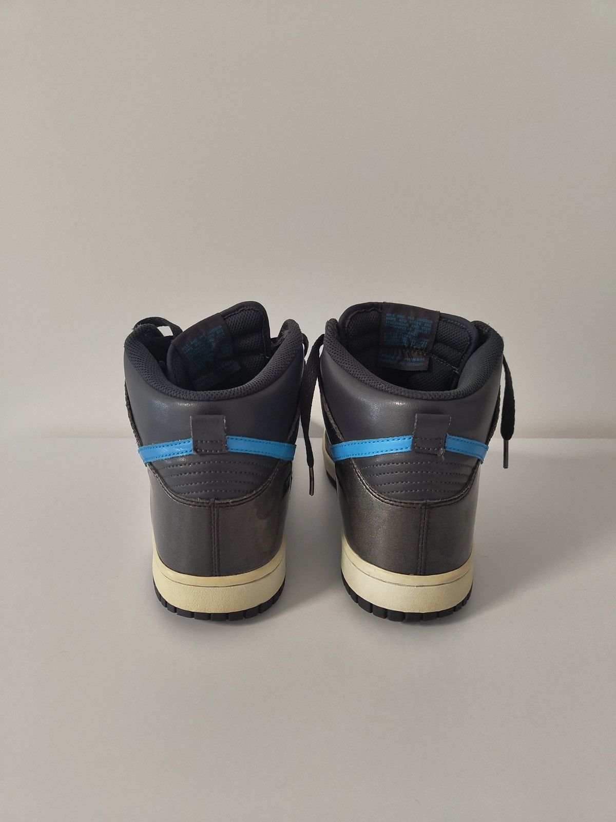 Nike 2010 Nike WMNS Dunk High Anthracite/Orient Blue-White Size US 10.5 / IT 40.5 - 4 Thumbnail