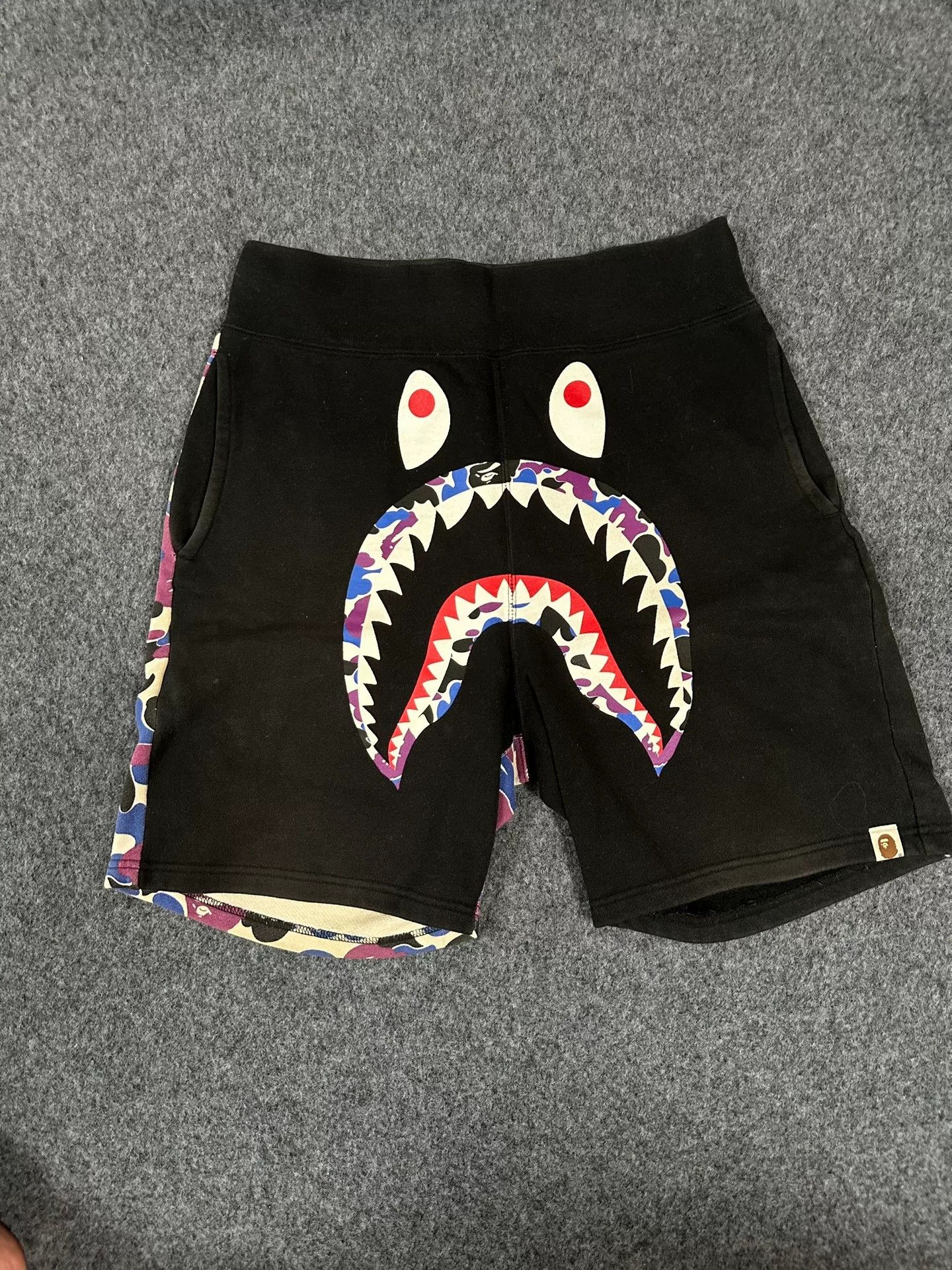 Bape Bape Multi Shark Shorts Designer Size US 30 / EU 46 - 1 Thumbnail