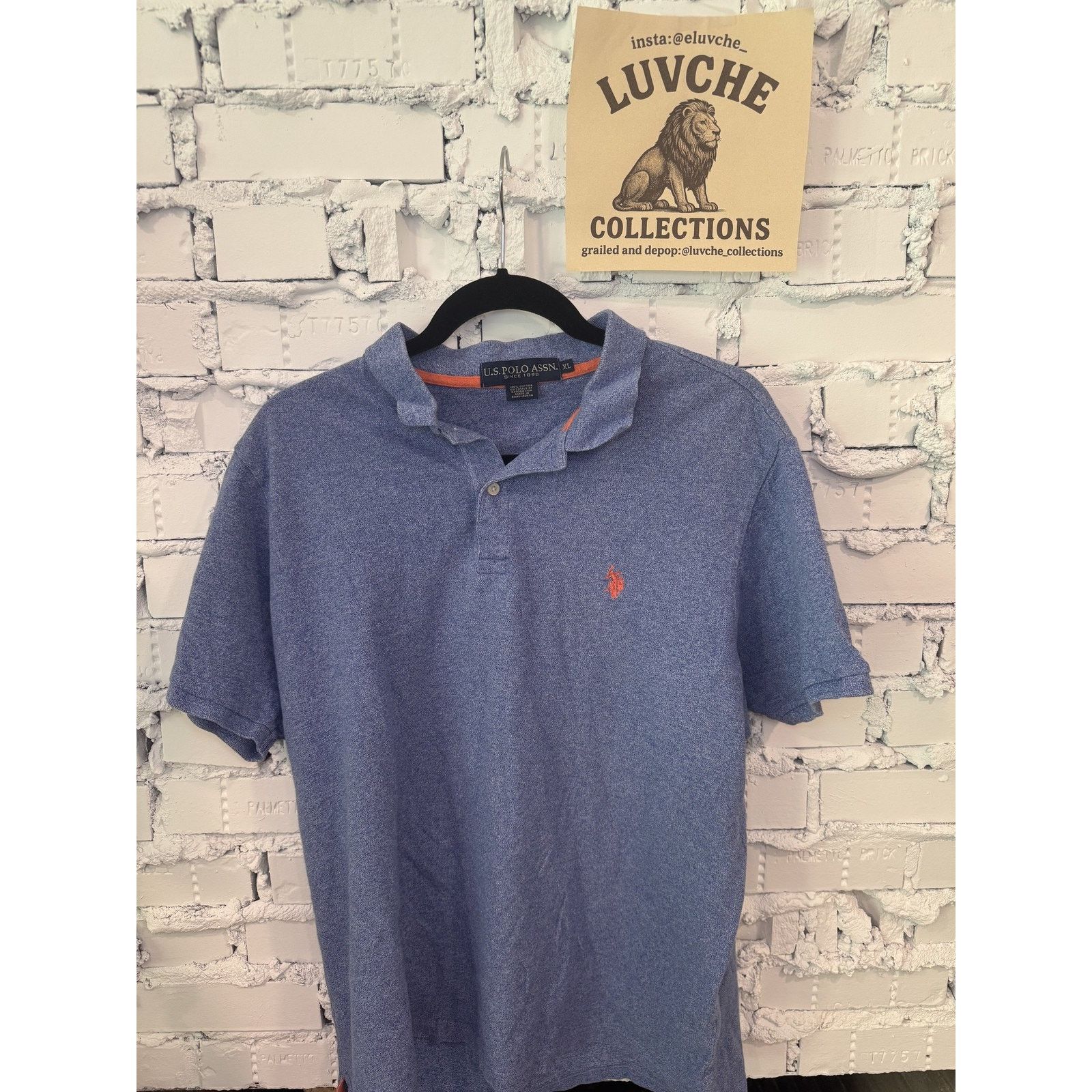 U.S. Polo Assn. US Polo Assn Polo Shirt Mens XL Blue Short Sleeve Golf Top Size US XL / EU 56 / 4 - 1 Thumbnail
