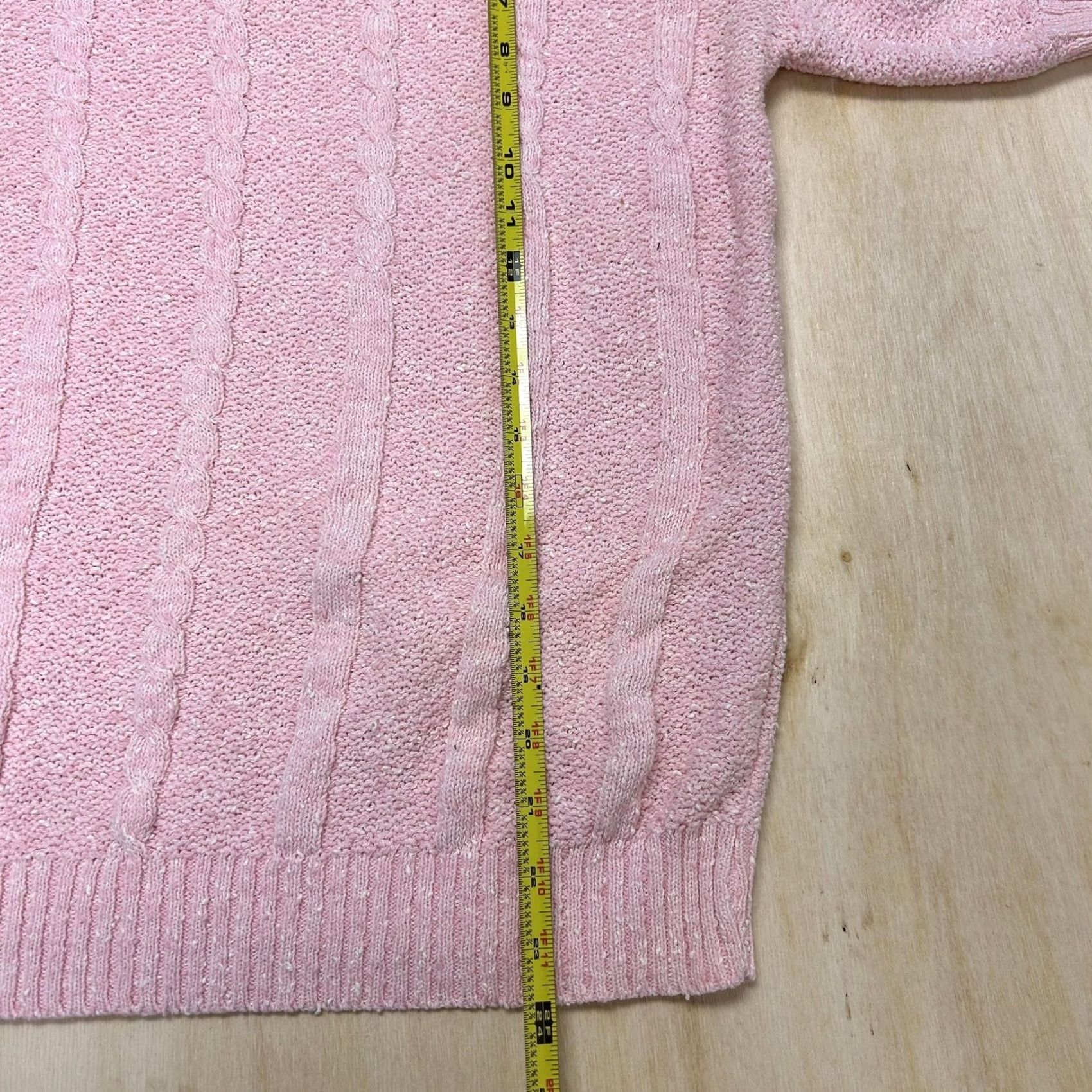 Vintage Keneth Too! Plus Sweater Womens Large Pink Collared Knit Short Sleeve Pullover Size XXL / US 16-18 / IT 52-54 - 5 Thumbnail