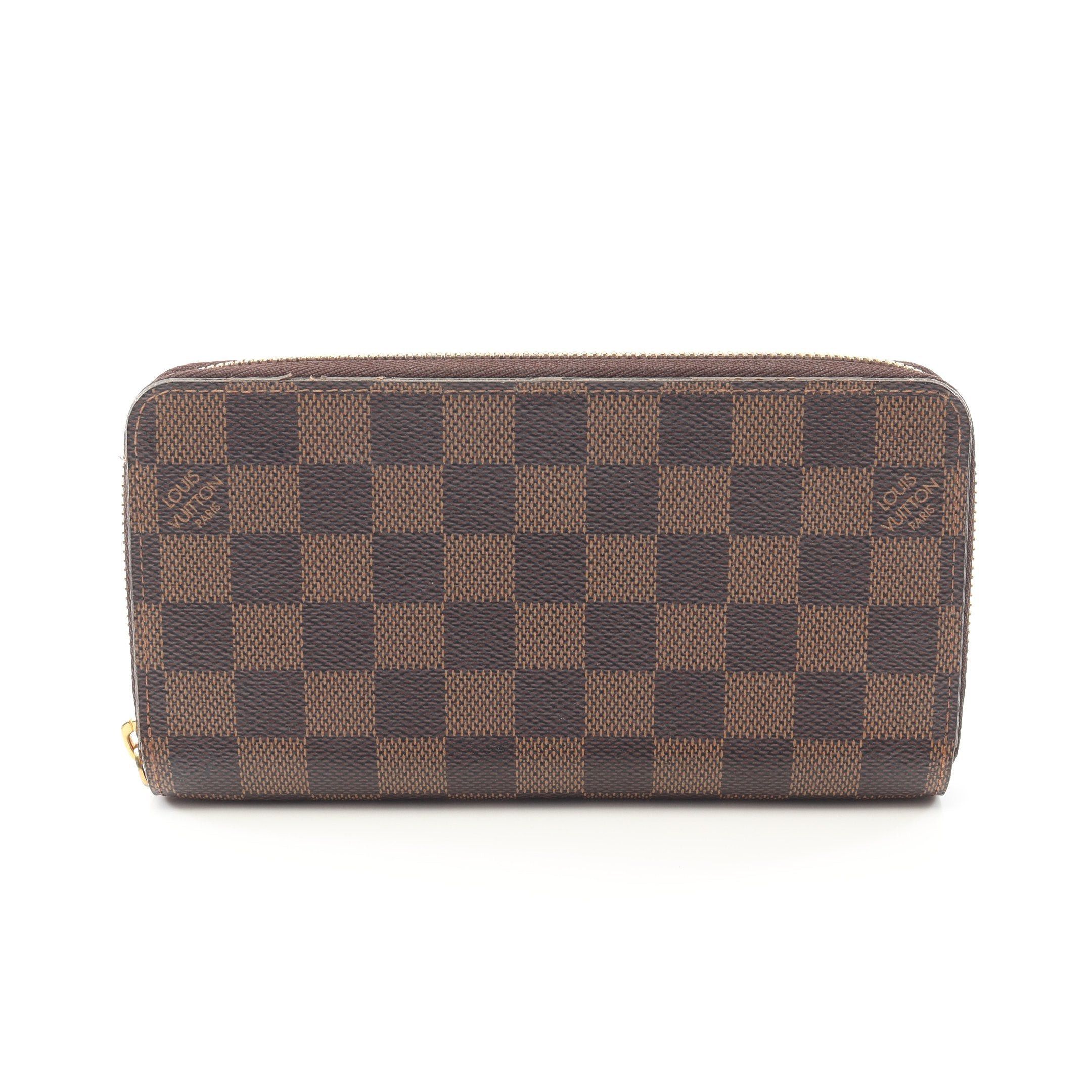 Louis Vuitton Louis Vuitton Zippy Wallet Damier Ebene Round Zipper Long Brown Size ONE SIZE - 1 Thumbnail