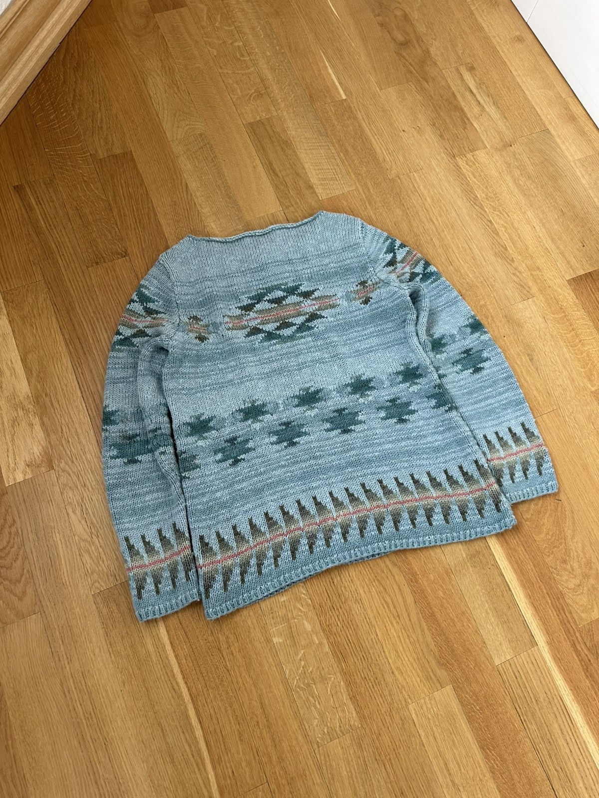 Polo Ralph Lauren Polo Ralph Lauren Aztec Hand Knit Linen Sweater Size US S / EU 44-46 / 1 - 2 Thumbnail
