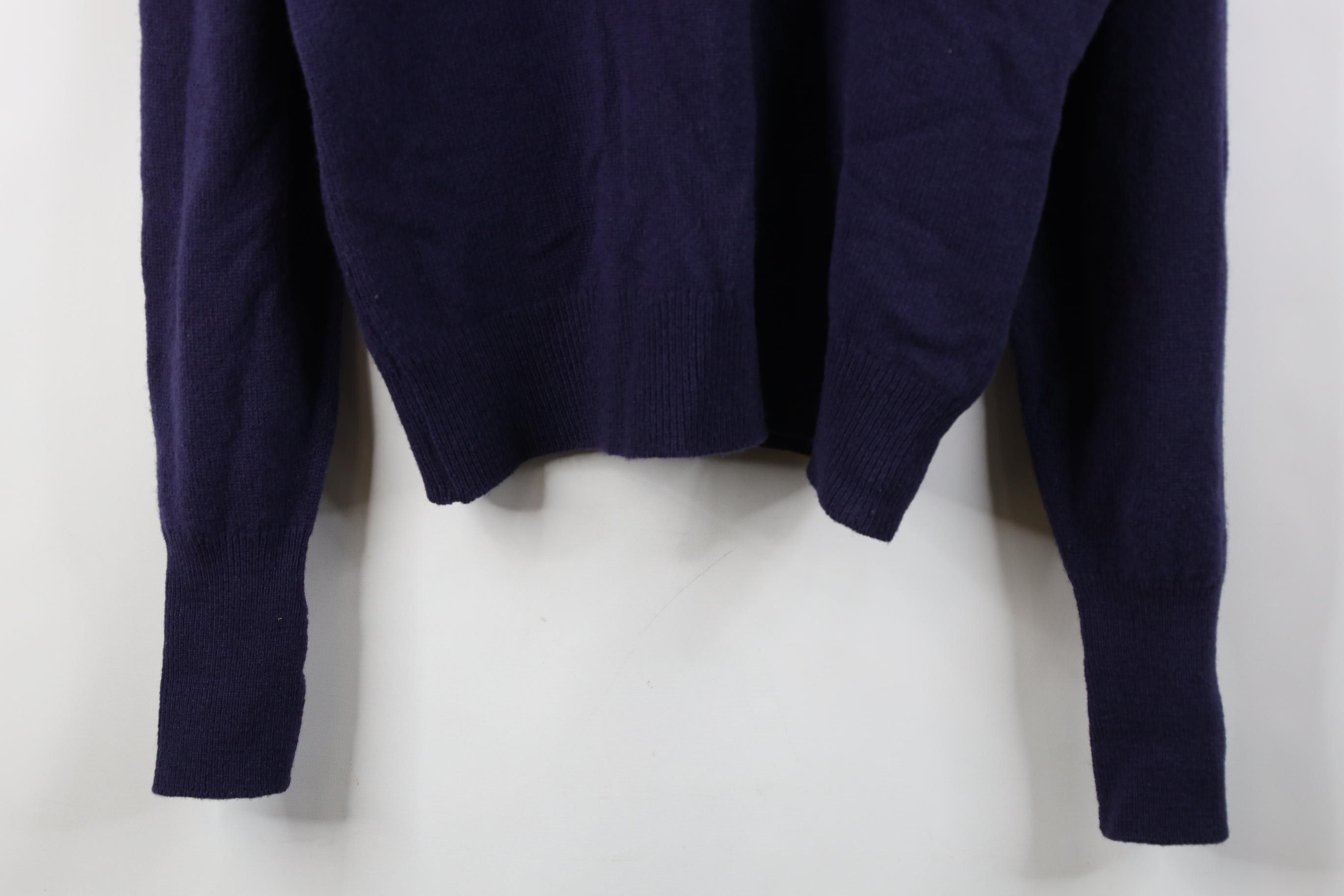 Vintage Vintage 90s Streetwear Blank Lambswool Knit V-Neck Sweater Size US M / EU 48-50 / 2 - 4 Thumbnail