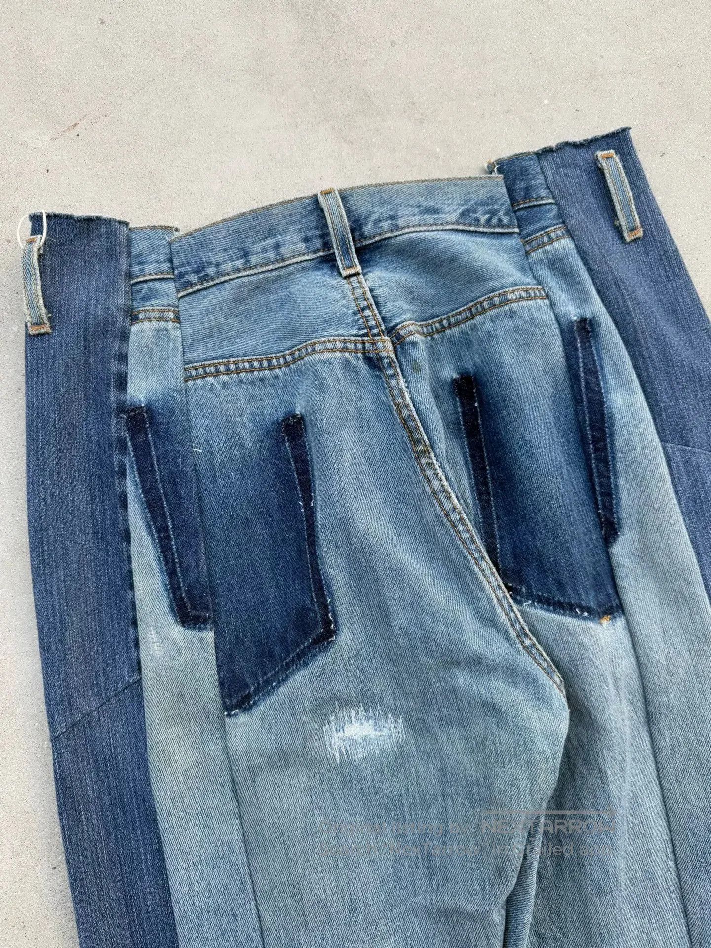 Vintage Vintage Remake Levis Deconstructed Flare Jeans. Size US 32 / EU 48 - 8 Thumbnail