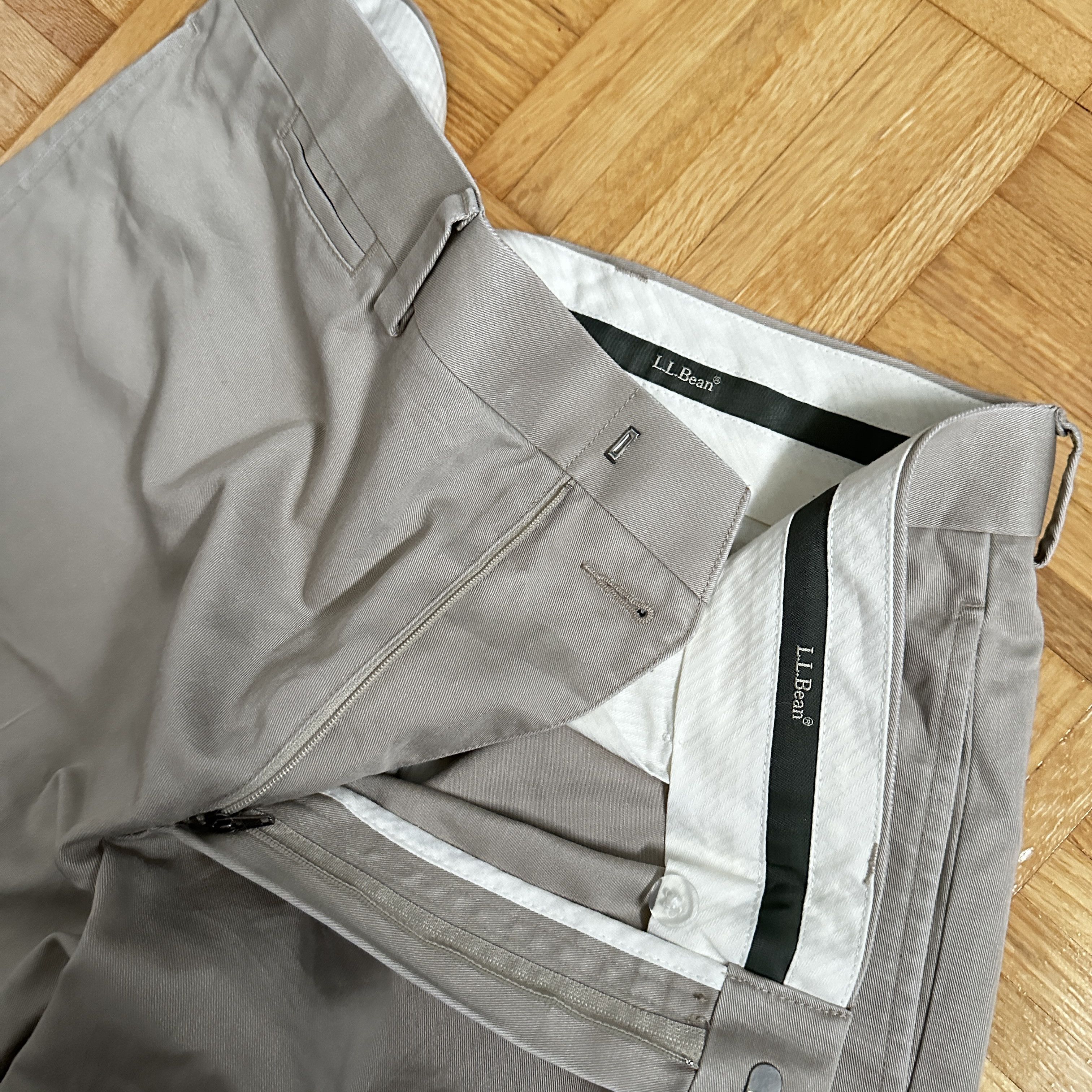 L.L. Bean L.L.Bean Classic Fit Khaki Chino Pants Size US 36 / EU 52 - 5 Thumbnail