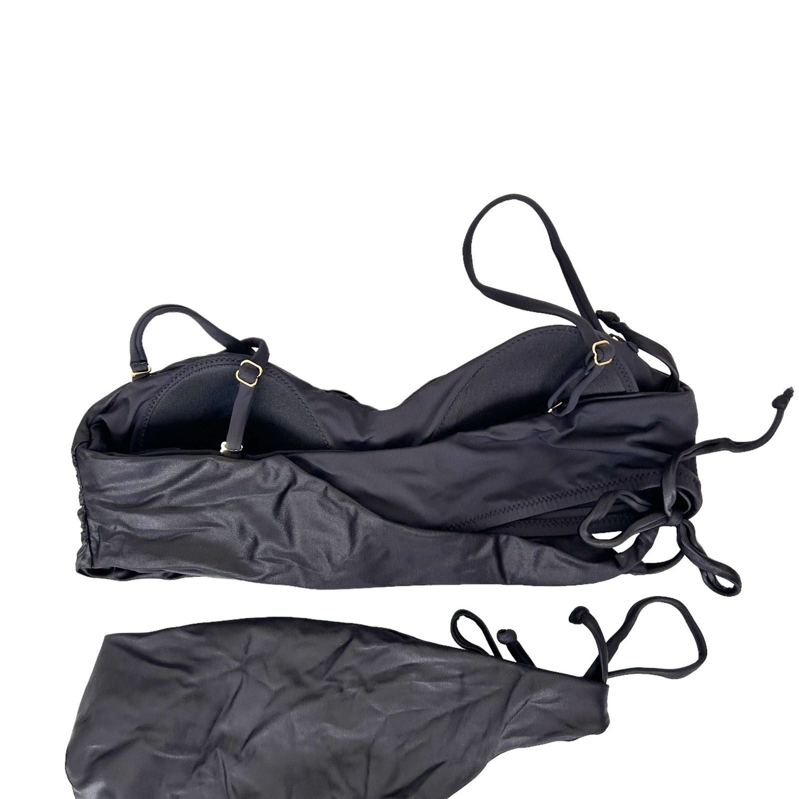 Other Beach Bunny Black Bikini Bathing Suit Sz L Size ONE SIZE - 6 Thumbnail