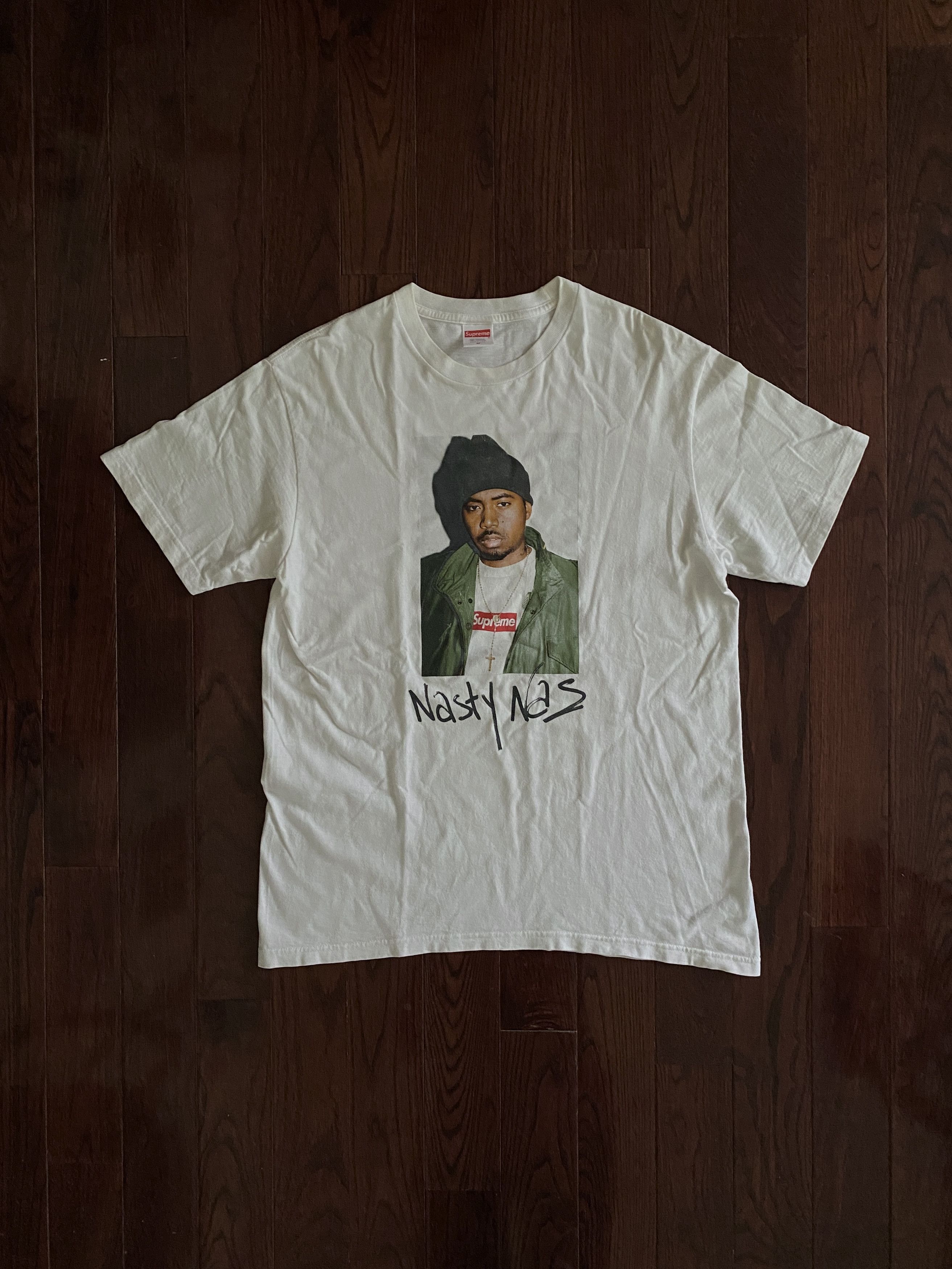 Supreme Nas Photo Tee FW17 Size US M / EU 48-50 / 2 - 1 Thumbnail