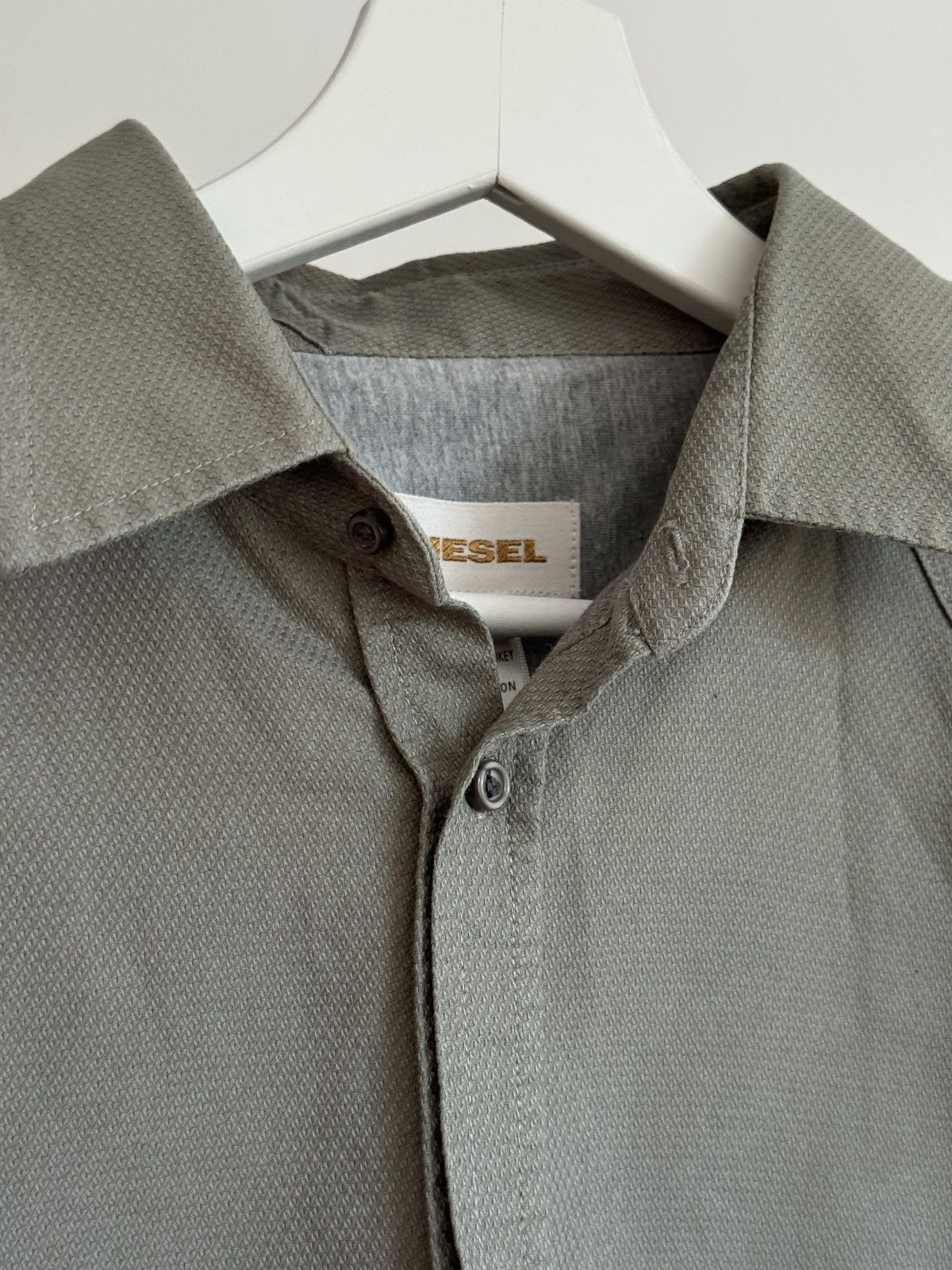 Diesel Diesel Olive green Western button up y2k Size US L / EU 52-54 / 3 - 1 Thumbnail