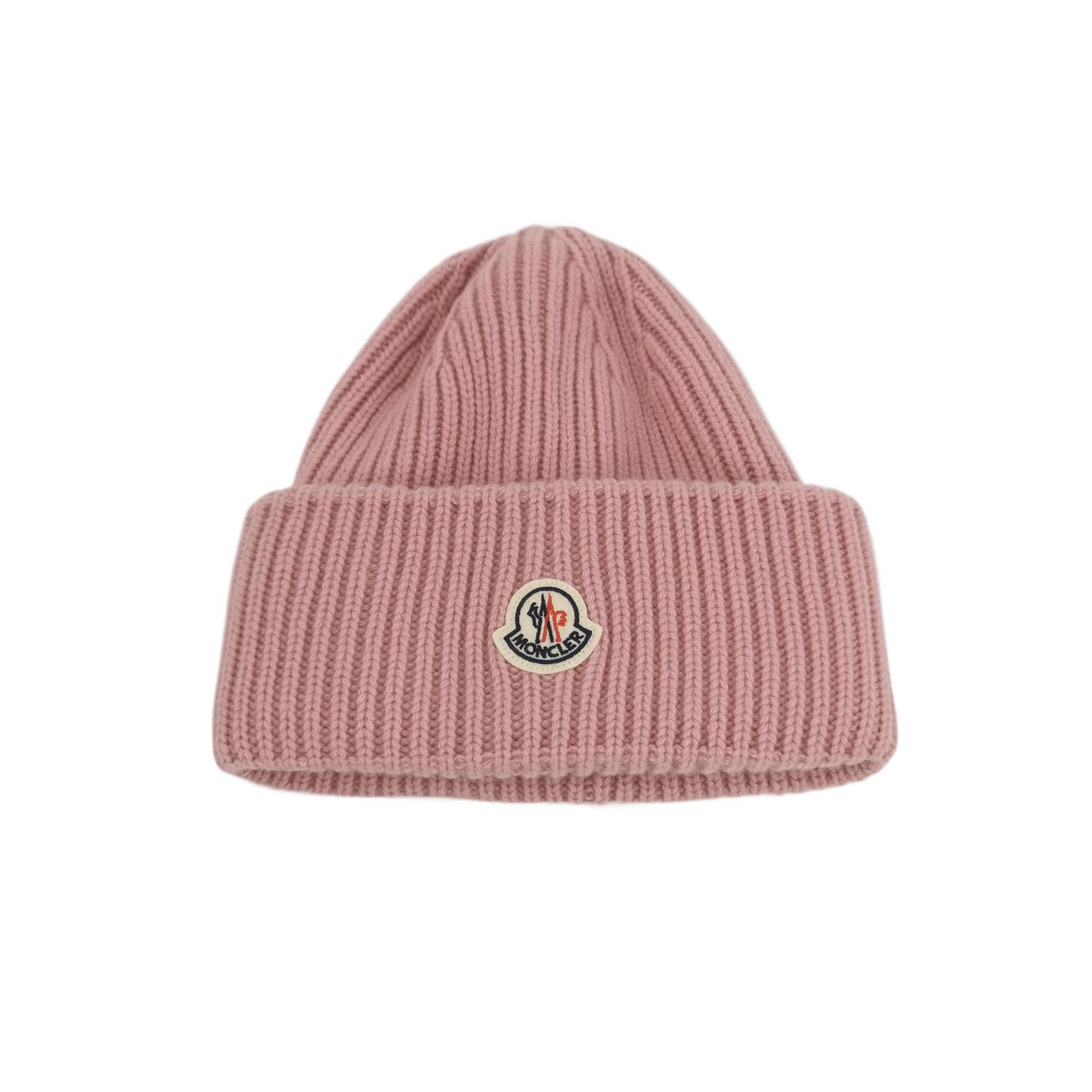 Moncler Moncler Logo Patch Ribbed Beanie One Size Size ONE SIZE - 1 Thumbnail