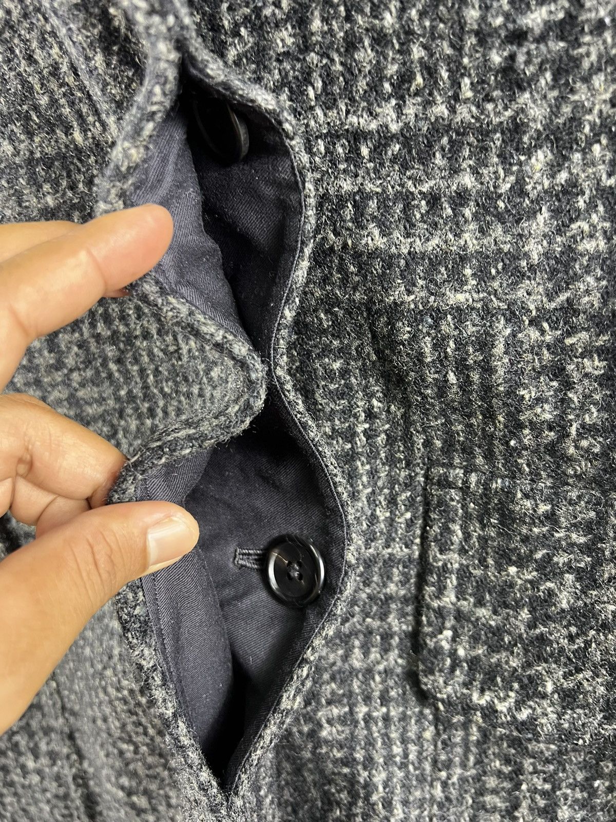 Margaret Howell Unisex 🔥 MARGARET HOWELL TWEED TARTAN HIDDEN BUTTON LONG Size US S / EU 44-46 / 1 - 5 Thumbnail