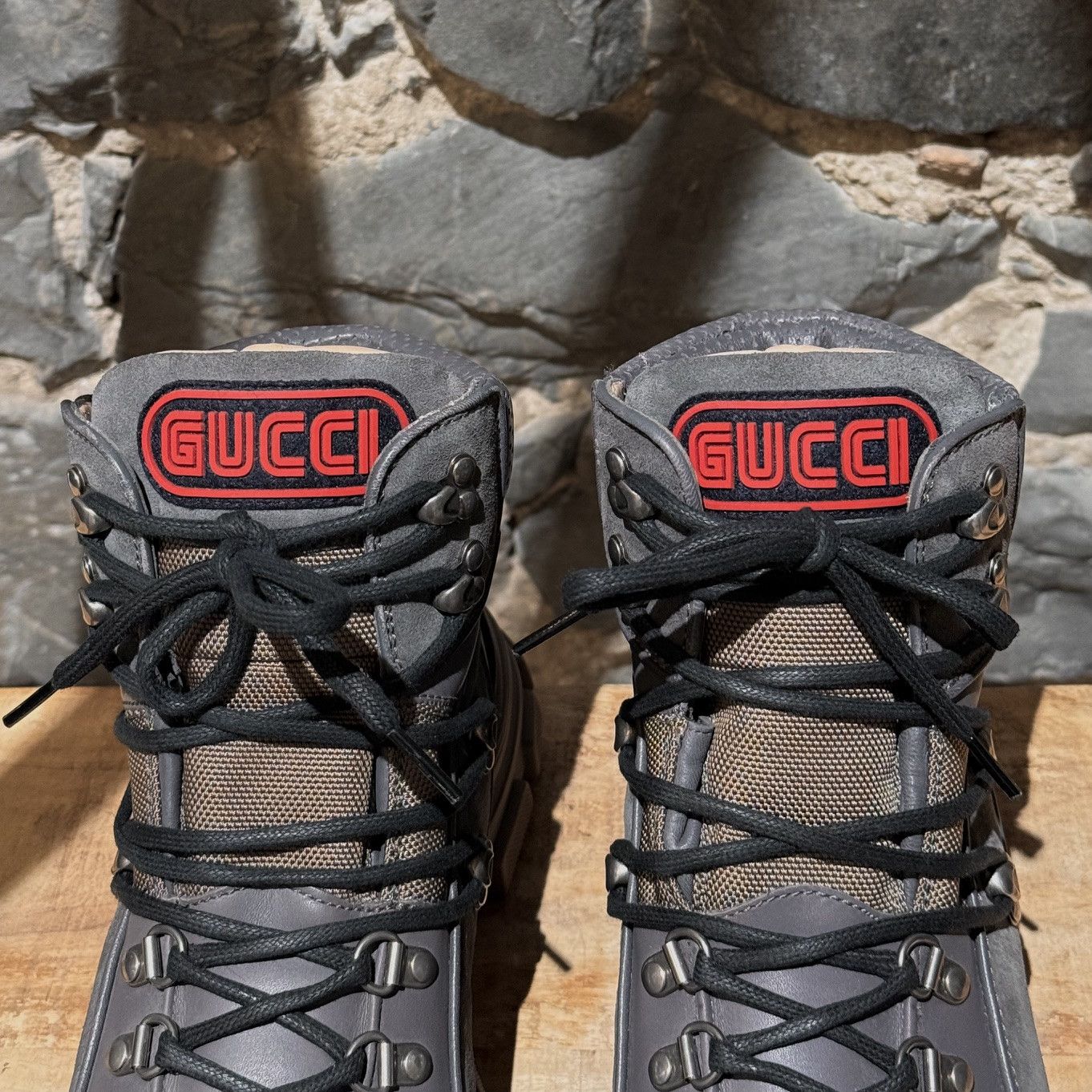 Gucci Gucci Graphite Grey Suede Flashtrek Hiking Boots Size US 8 / EU 41 - 5 Thumbnail