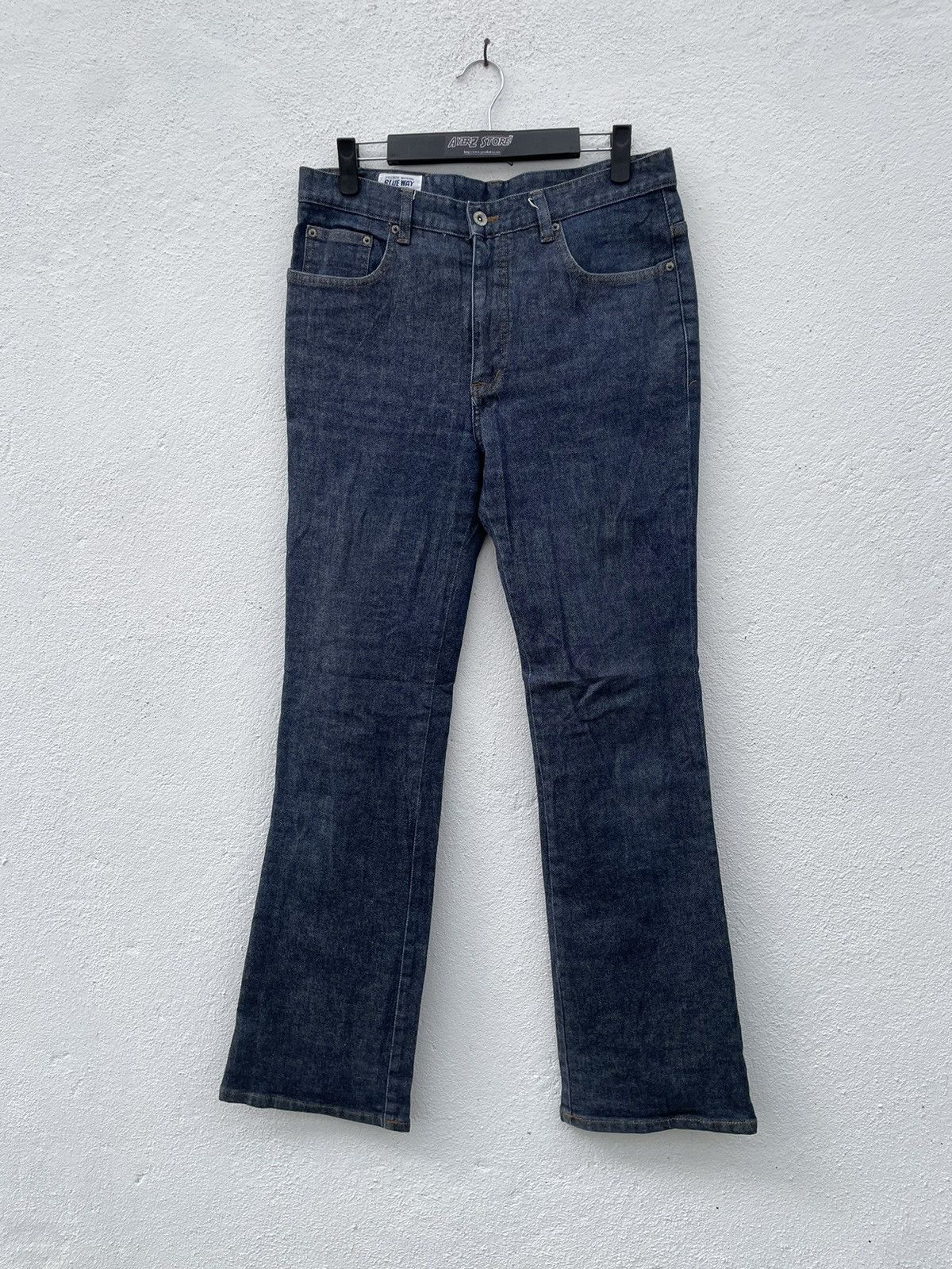 image of Japan Brand Blue Way Flare Jeans, Men's (Size 32)