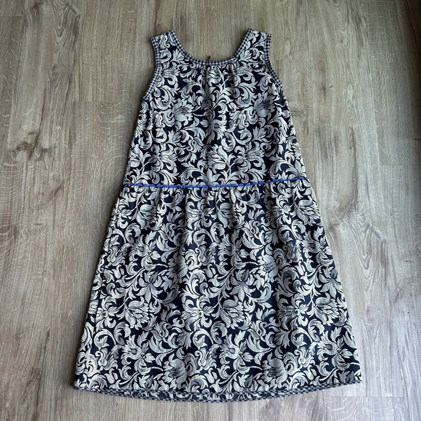 Dosa DOSA Women’s Dress Gray Blue Mini Floral Paisley Sleeveless Size L / US 10 / IT 46 - 9 Thumbnail
