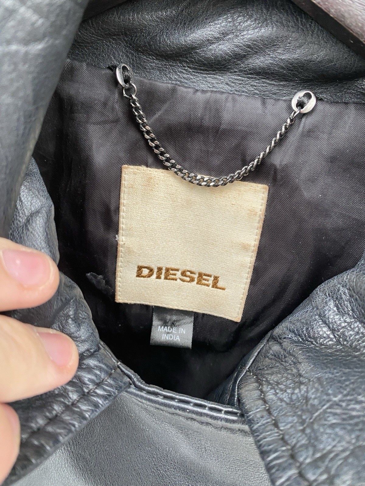 Diesel Vintage Diesel Asymmetrical Biker Jacket Women’s M Black La Size M / US 6-8 / IT 42-44 - 4 Thumbnail