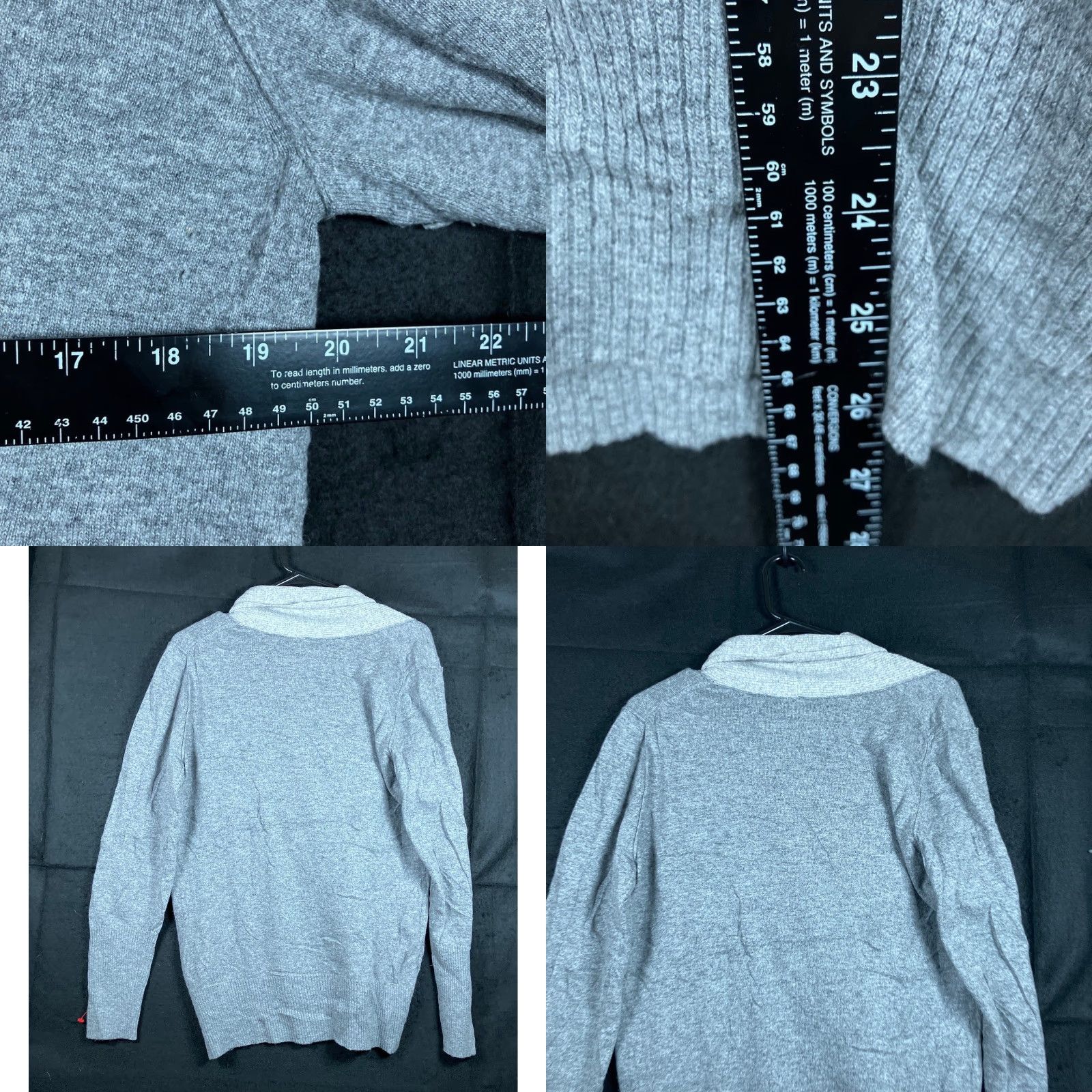 Banana Republic Banana Republic Womens Sweater Gray Pullover V Neck Luxury Cashmere Blend Large Pullover Cardigan? Size L / US 10 / IT 46 - 8 Thumbnail