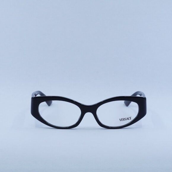 Versace 🕶️ New Versace VE3369 GB1 53mm Eyeglasses - Black Frame Size ONE SIZE - 2 Thumbnail