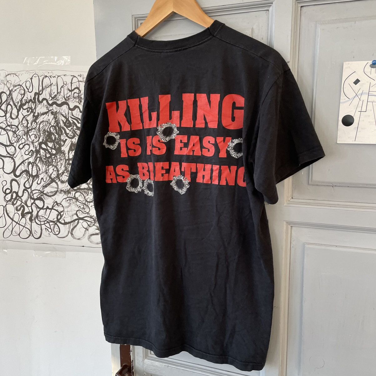 Vintage Vintage 90’s Rambo Unearth Sylvester Stallone Movie Tee Size US M / EU 48-50 / 2 - 4 Thumbnail
