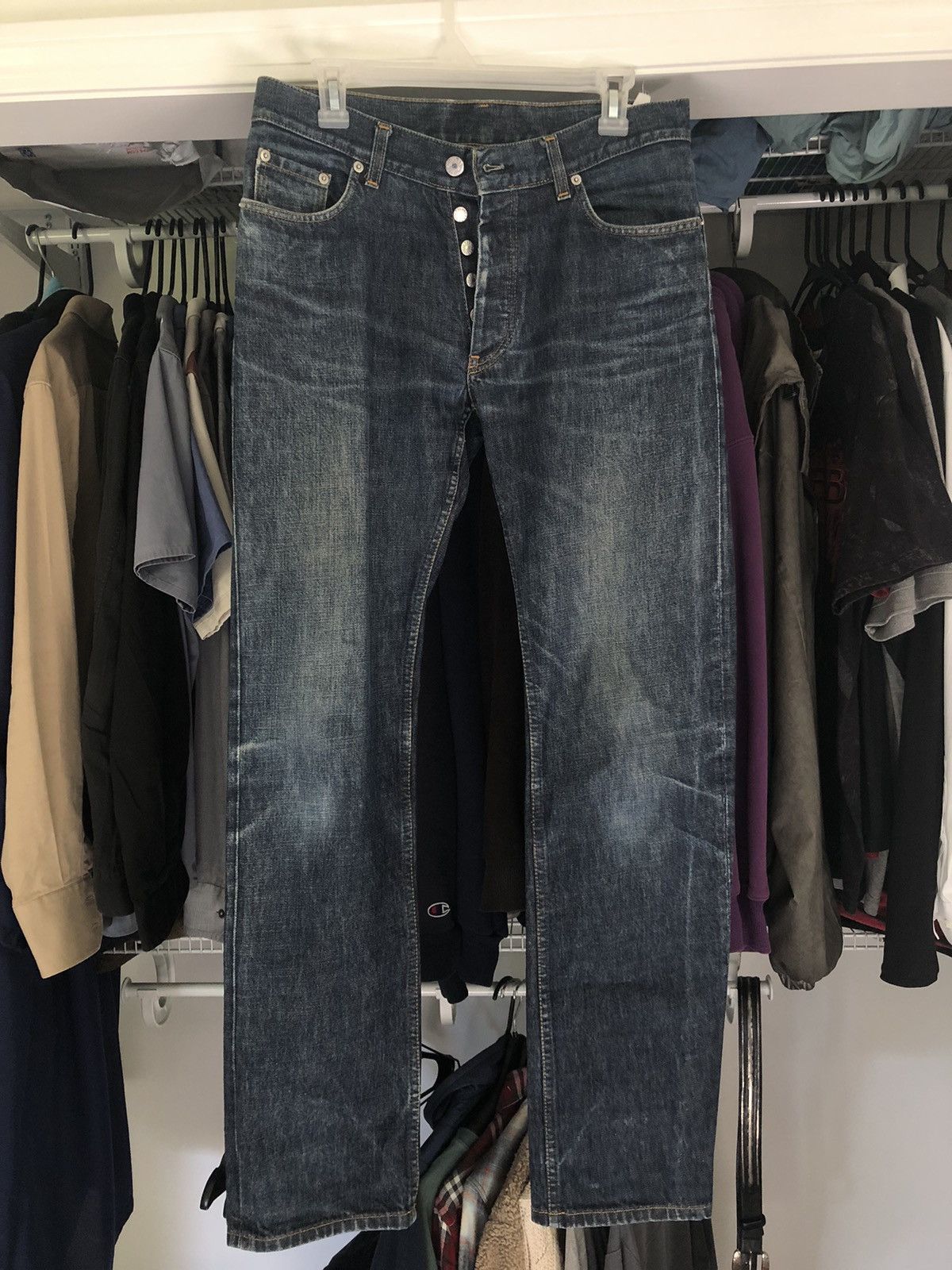 Helmut Lang 1998 Helmut Lang Vintage Denim Jeans Size US 31 - 1 Thumbnail