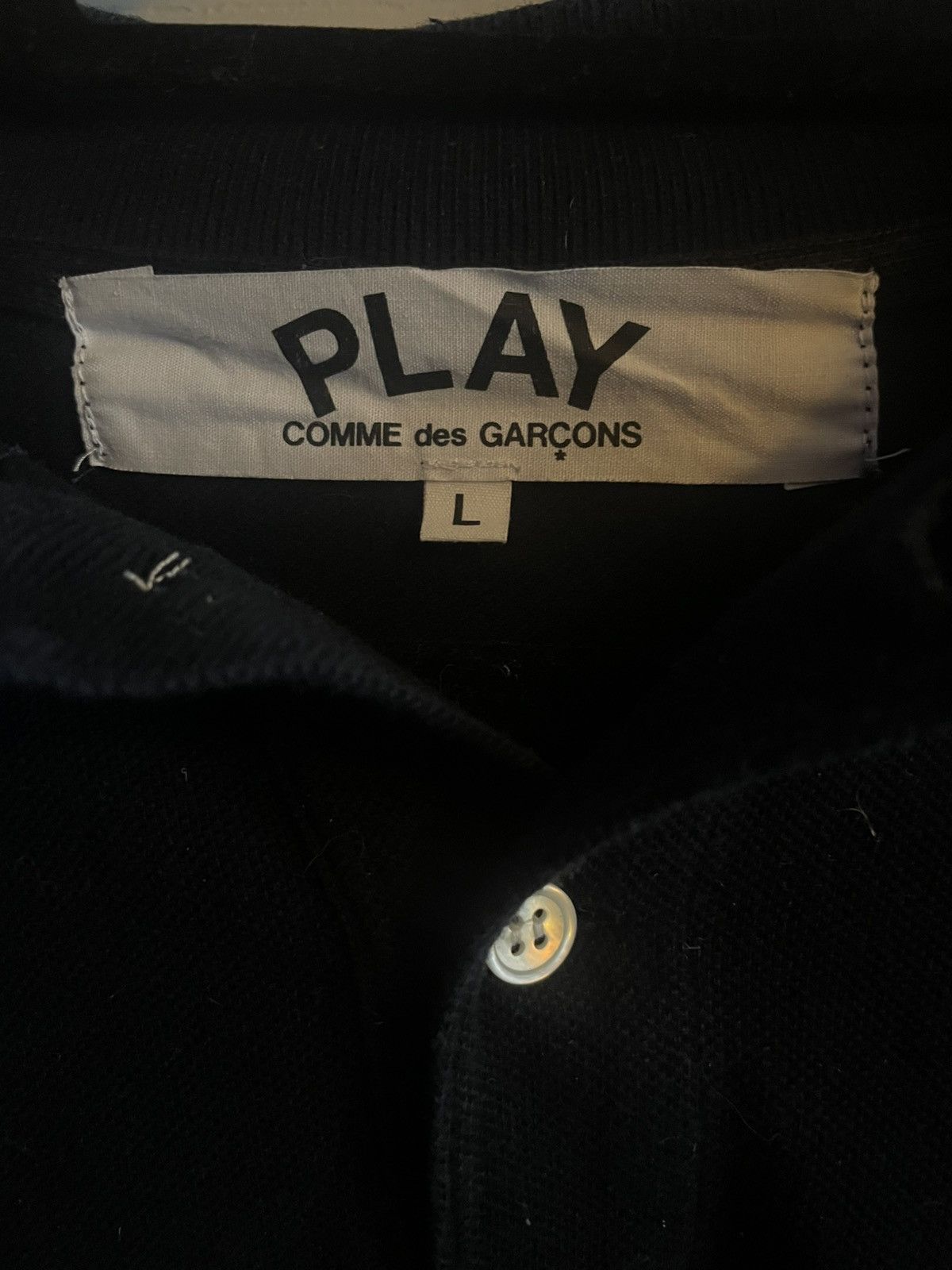 Comme des Garcons PLAY Comme Des Garçons PLAY Polo Size US L / EU 52-54 / 3 - 3 Thumbnail