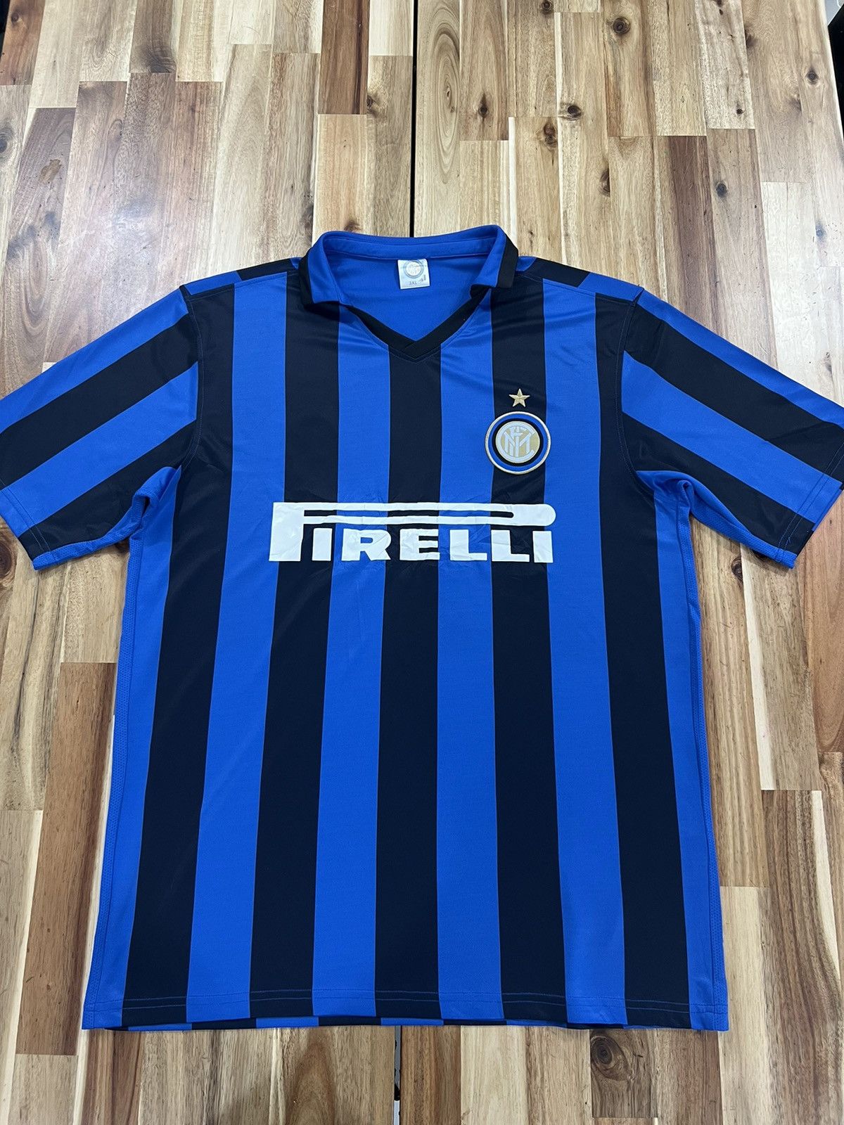 Vintage Inter Milan FC Bootleg Jersey #34 Size US XL / EU 56 / 4 - 1 Thumbnail