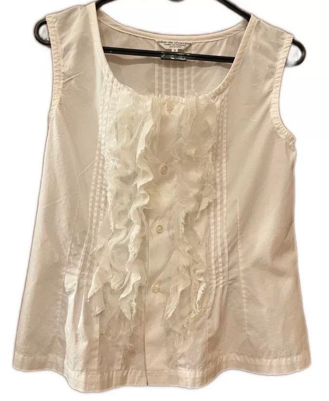 Comme des Garcons Comme des Garçons Sleeveless Lace Top Size S / US 4 / IT 40 - 1 Thumbnail